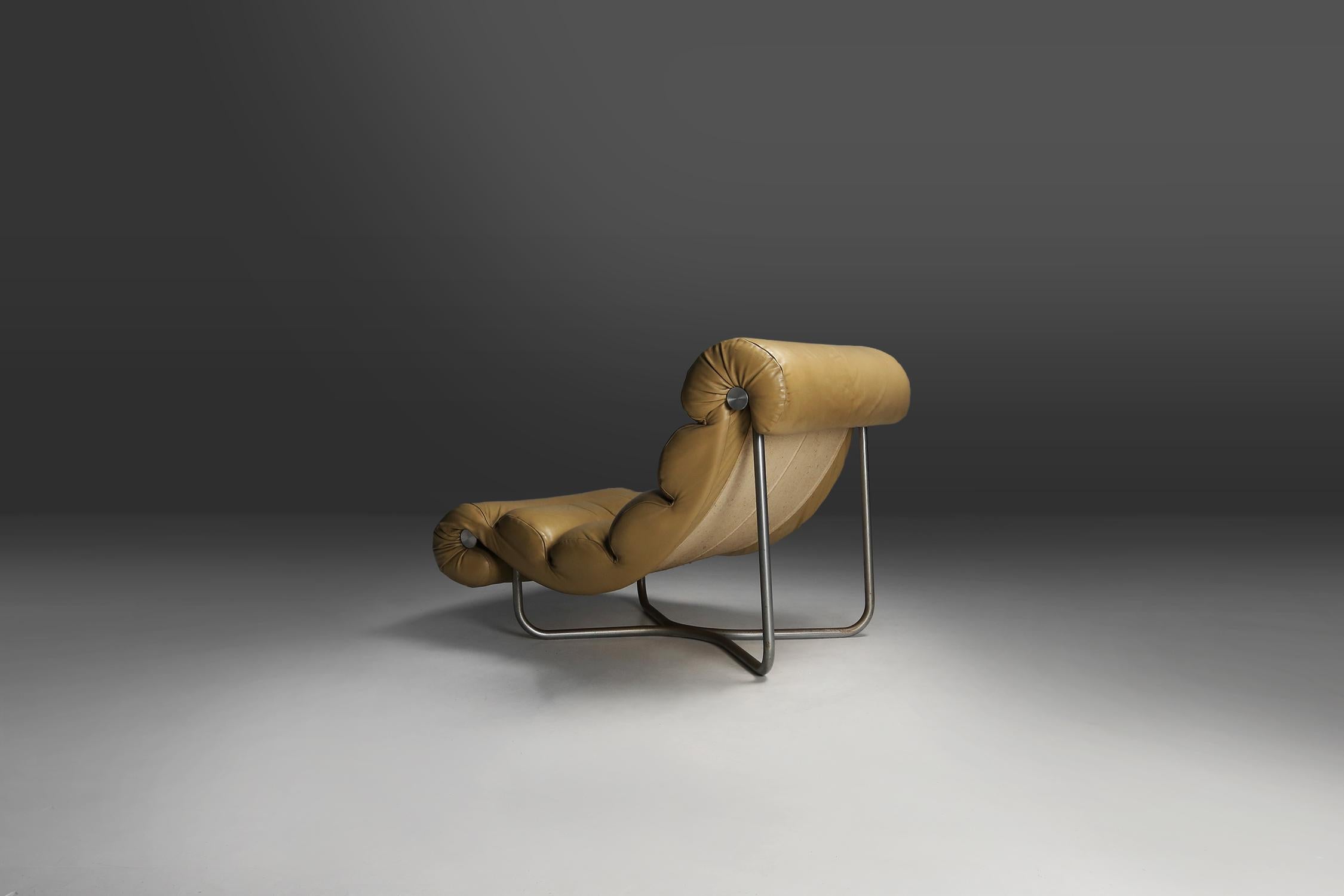 Moderner Mid-Century-Stuhl „Glasgow“ von Georges Van Rijck für Beaufort (Ende des 20. Jahrhunderts) im Angebot
