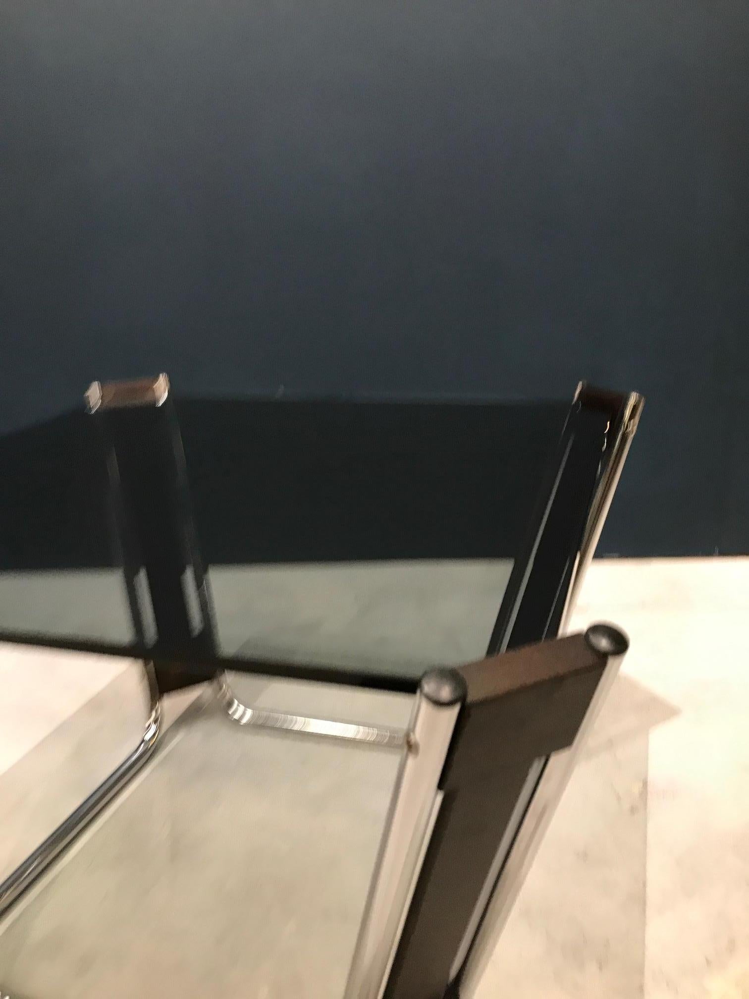 Mid-Century Modern Glass and Chrome Coffee Table In Good Condition In Melbourne, Victoria