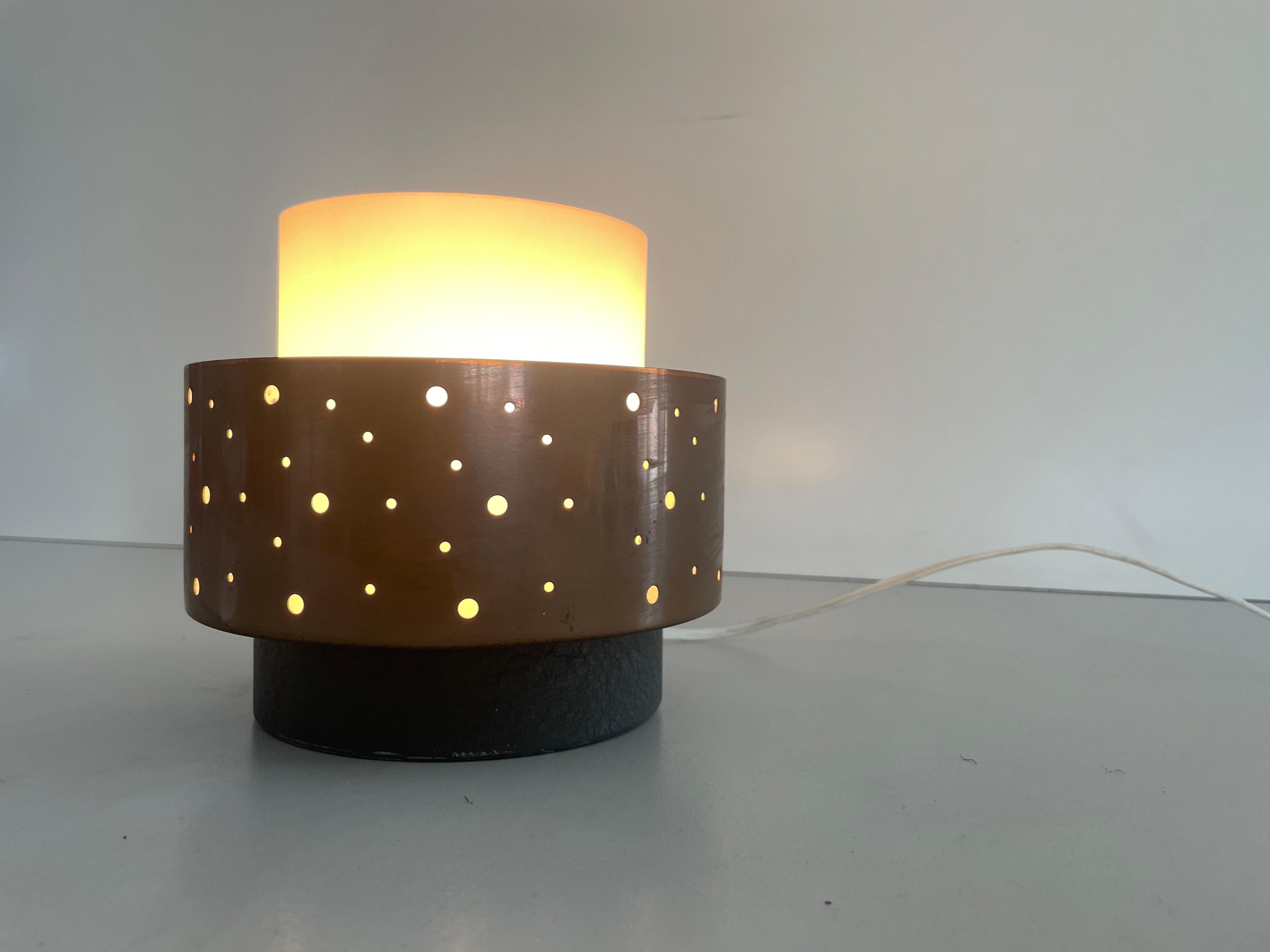 Mid-Century Modern Glass and Metal Flush Mount by Hillebrand, 1950s, Germany For Sale 7