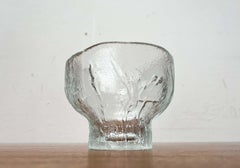 Ciotola di vetro moderna di metà secolo di Heiniä Kainalossa per Humppila, Finlandia, anni '60