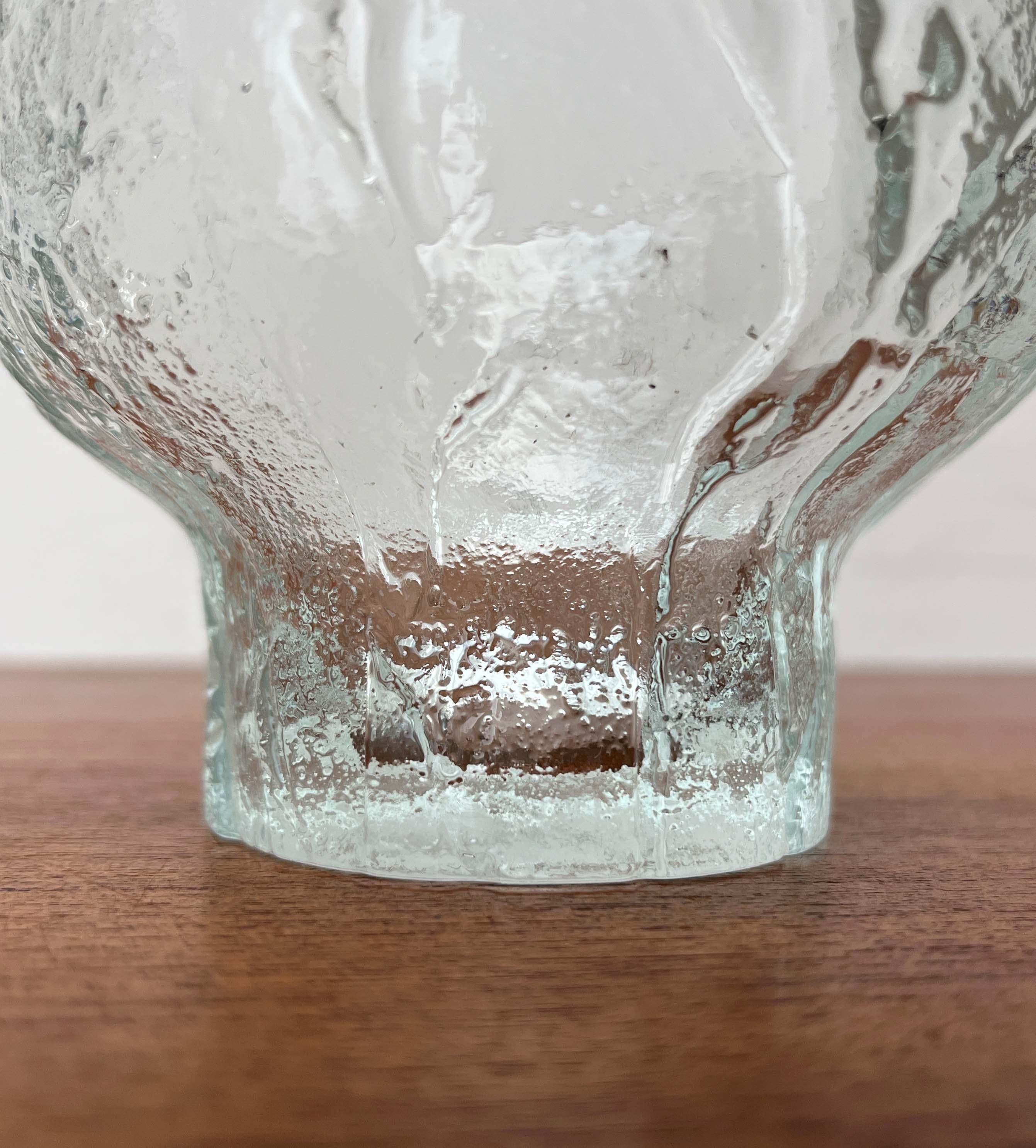 Moderne Glasschale aus der Jahrhundertmitte von Heiniä Kainalossa für Humppila, Finnland, 1960er Jahre im Angebot 2