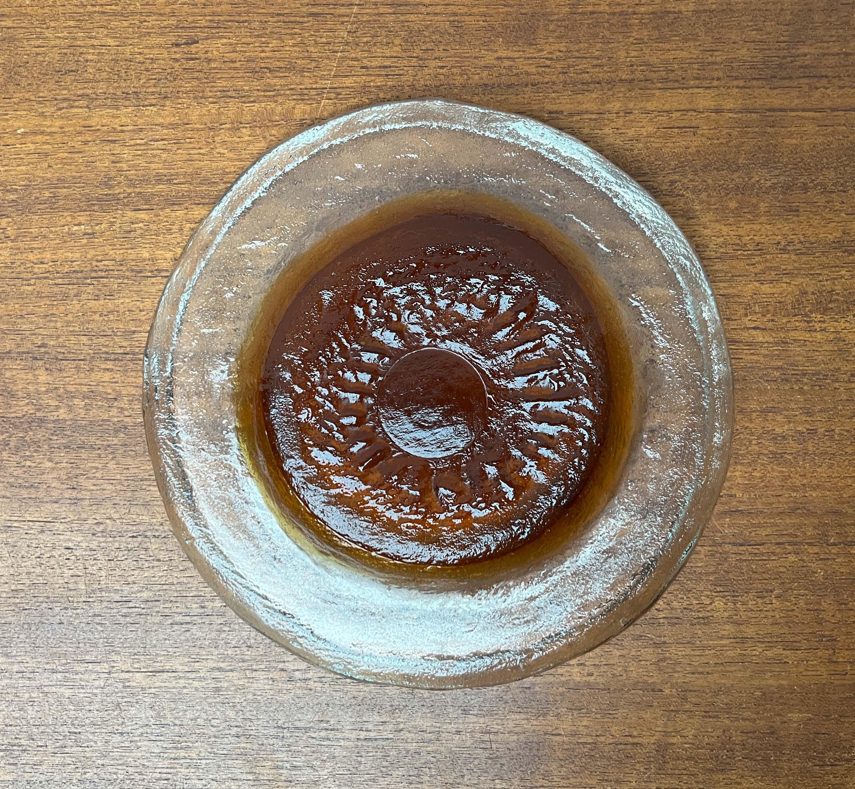 Cuenco de cristal moderno de mediados de siglo de Pertti Santalahti para Humppila, Finlandia, años 60 en venta 5