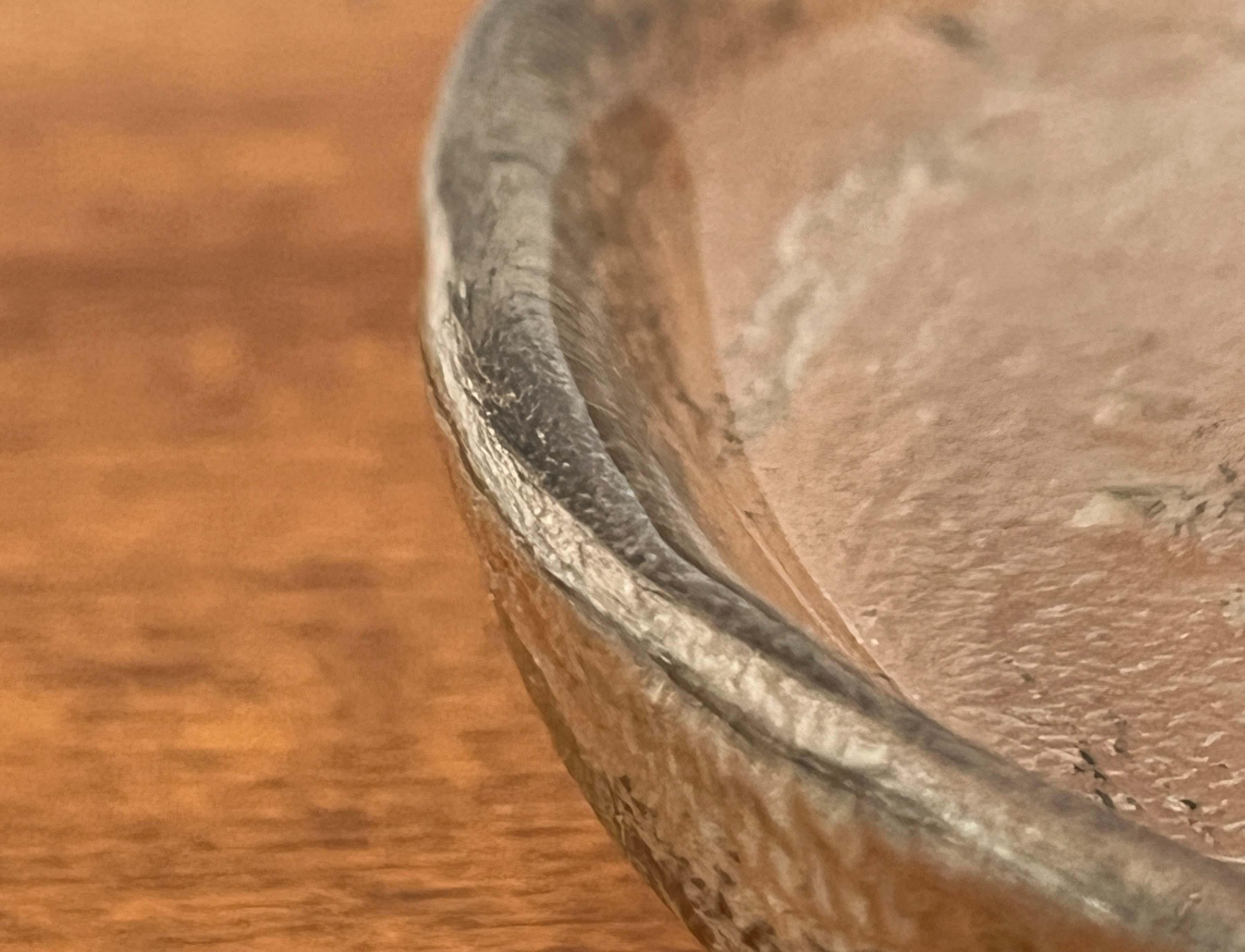 Cuenco de cristal moderno de mediados de siglo de Pertti Santalahti para Humppila, Finlandia, años 60 en venta 6