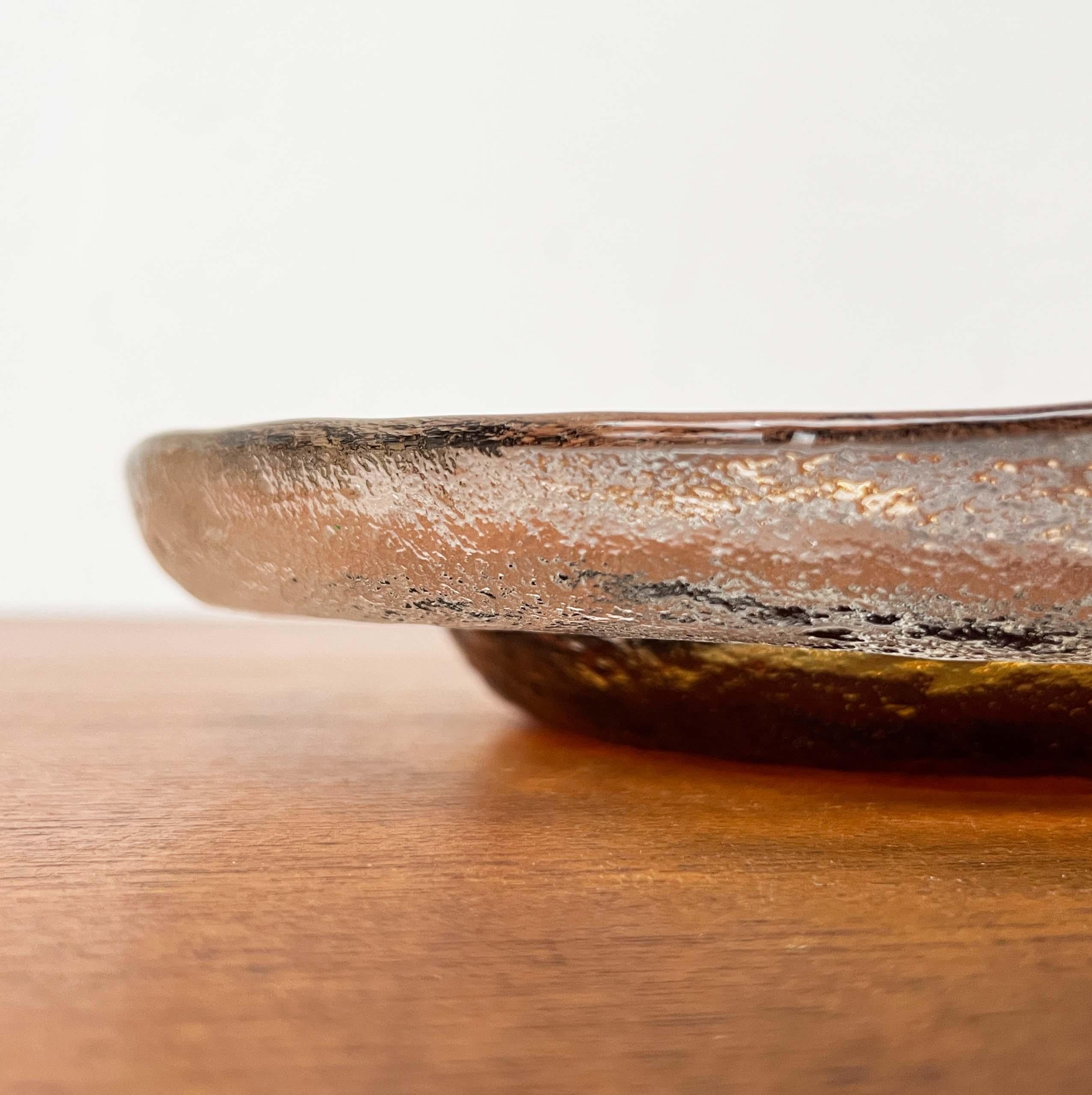 Cuenco de cristal moderno de mediados de siglo de Pertti Santalahti para Humppila, Finlandia, años 60 en venta 1