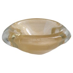 Vintage Mid-Century Modern Glass Bowl by Venini, Italy