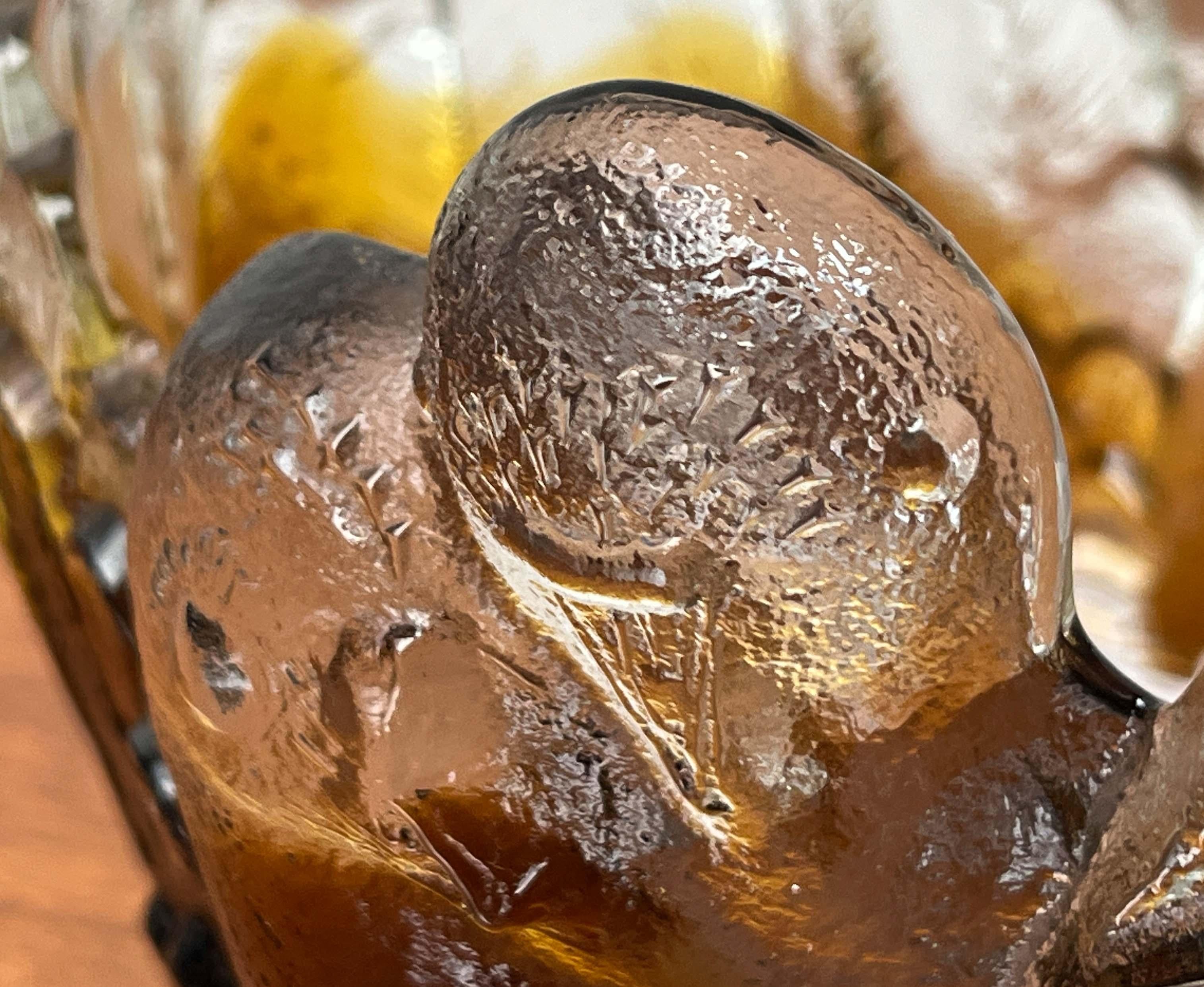 Moderne Glasschale mit Taubenmotiv Pertti Santalahti Kumela 1960er Jahre im Angebot 9