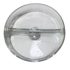 Centre de table en verre de style moderne du milieu du siècle par le designer argentin Alberto Churba