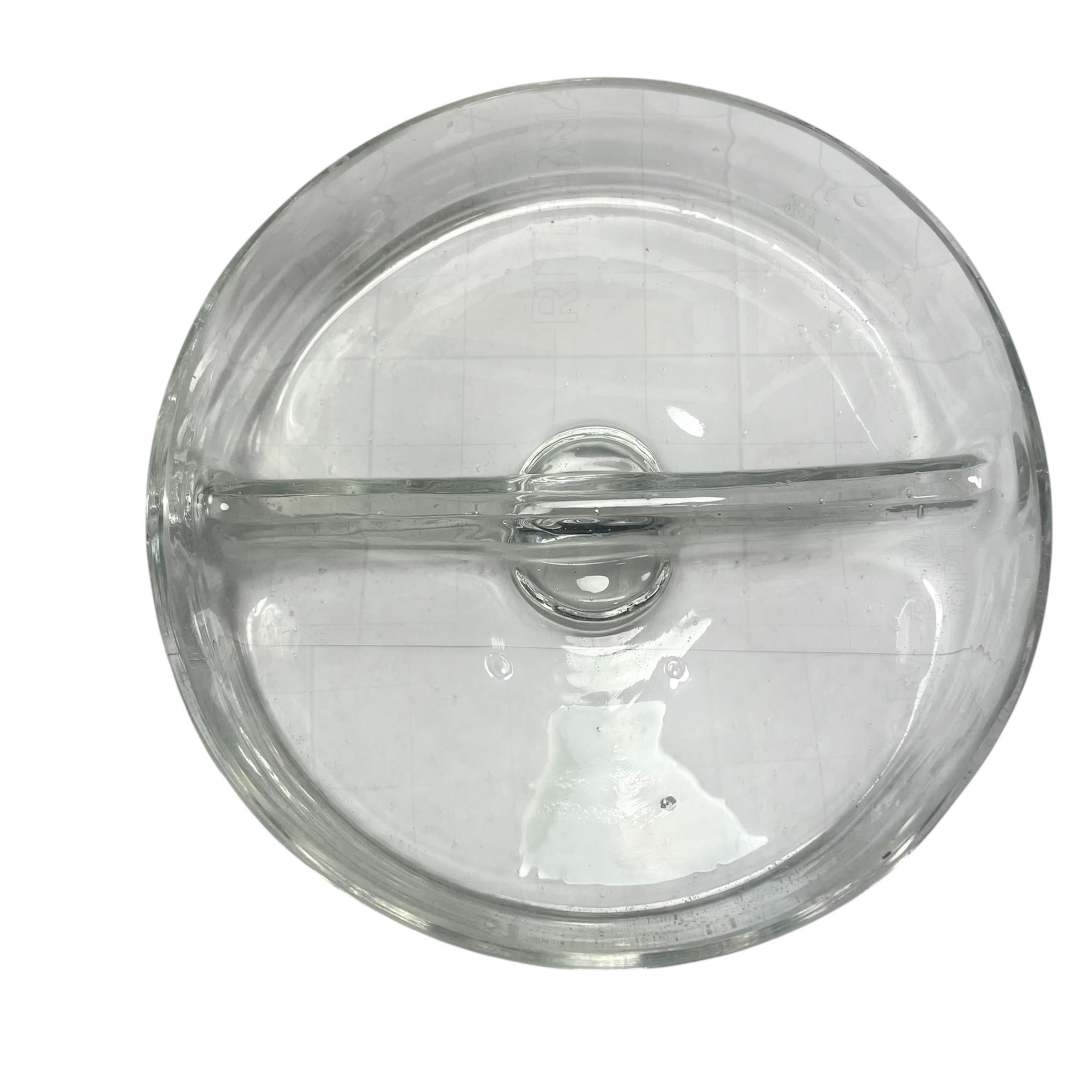 Mid Century Modern Glass Centerpiece by Argentine Designer Alberto Churba In Good Condition For Sale In Ciudad Autónoma Buenos Aires, AR