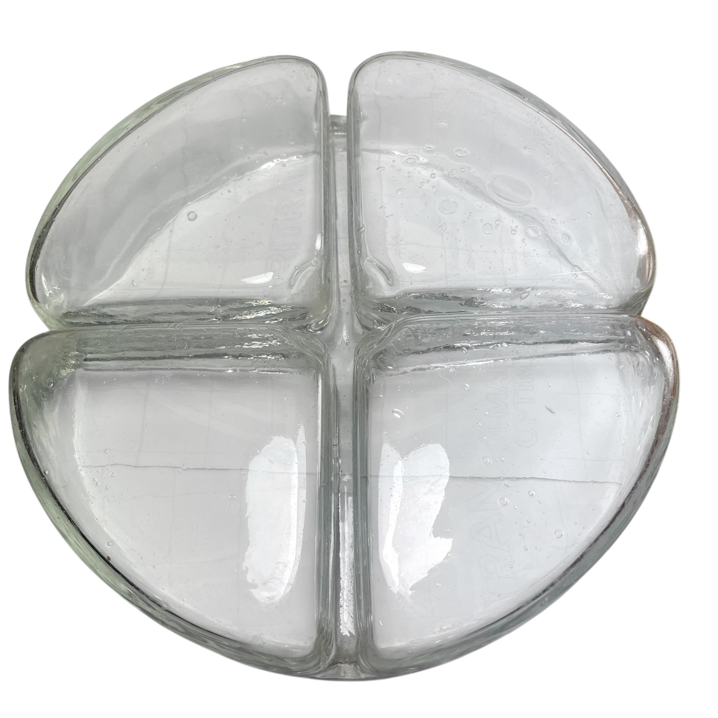 Mid Century Modern Glass Centerpiece by Argentine Designer Alberto Churba For Sale 1