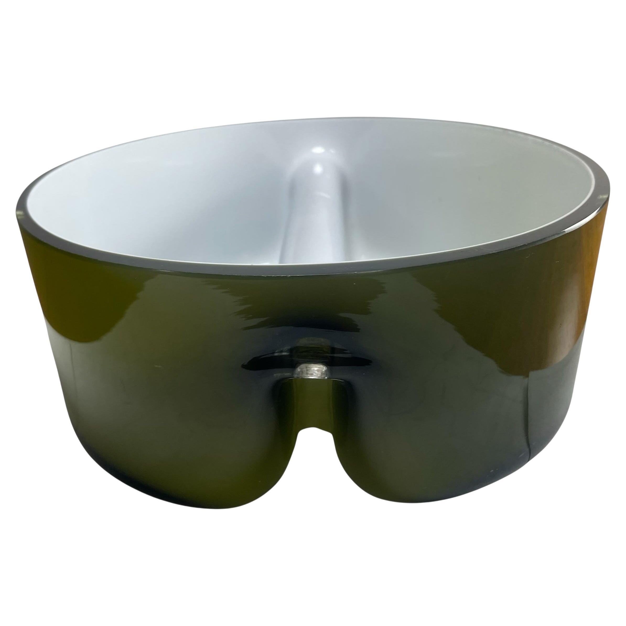 Centre de table en verre de style moderne du milieu du siècle par le designer argentin Alberto Churba