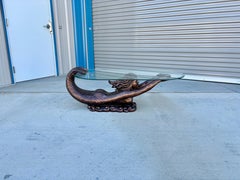 Mid Century Modern Glass Coffee Table