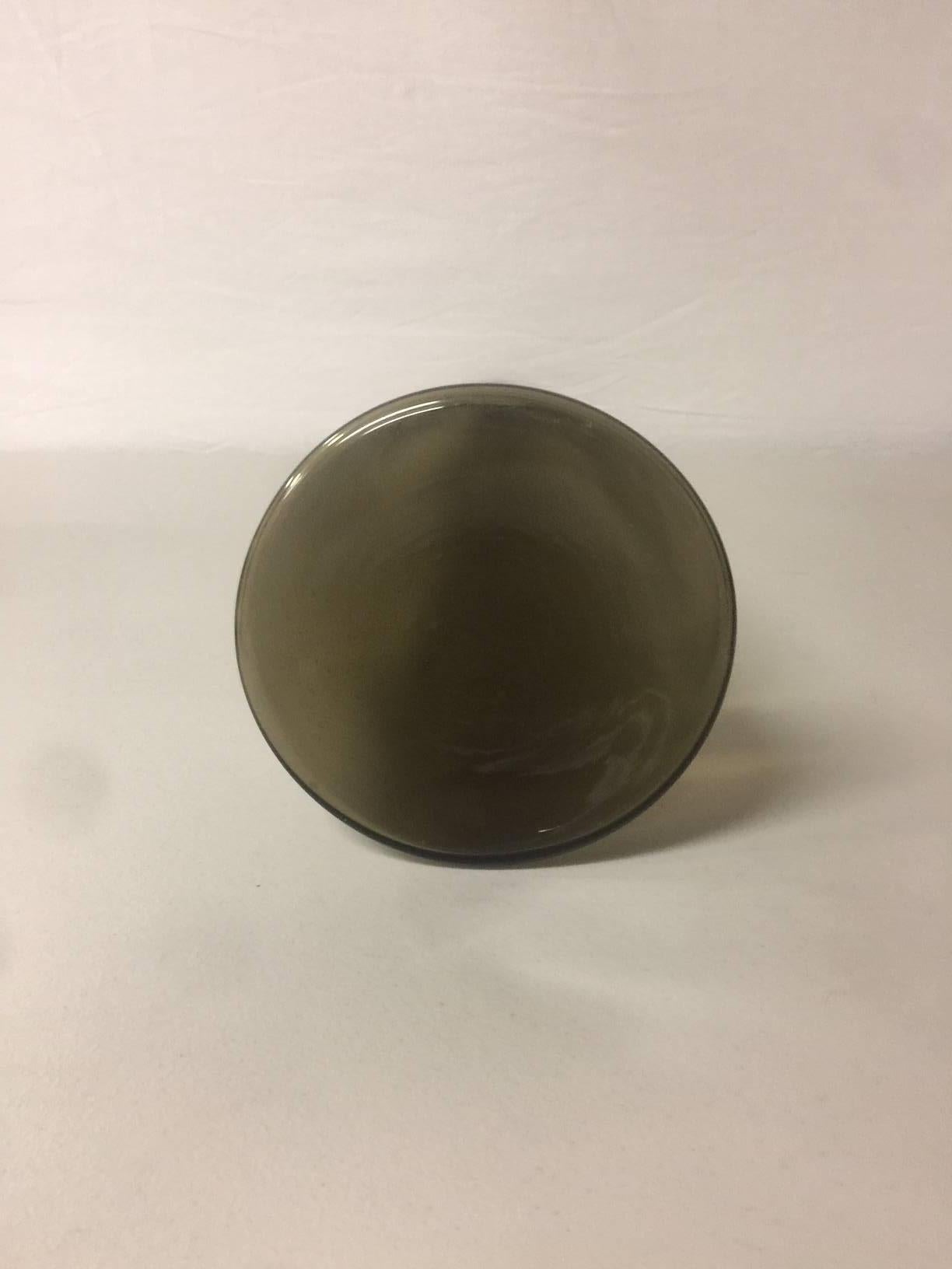 Mid-Century Modern Glass Decanter by Winslow Anderson for Blenko Glass In Excellent Condition In San Diego, CA