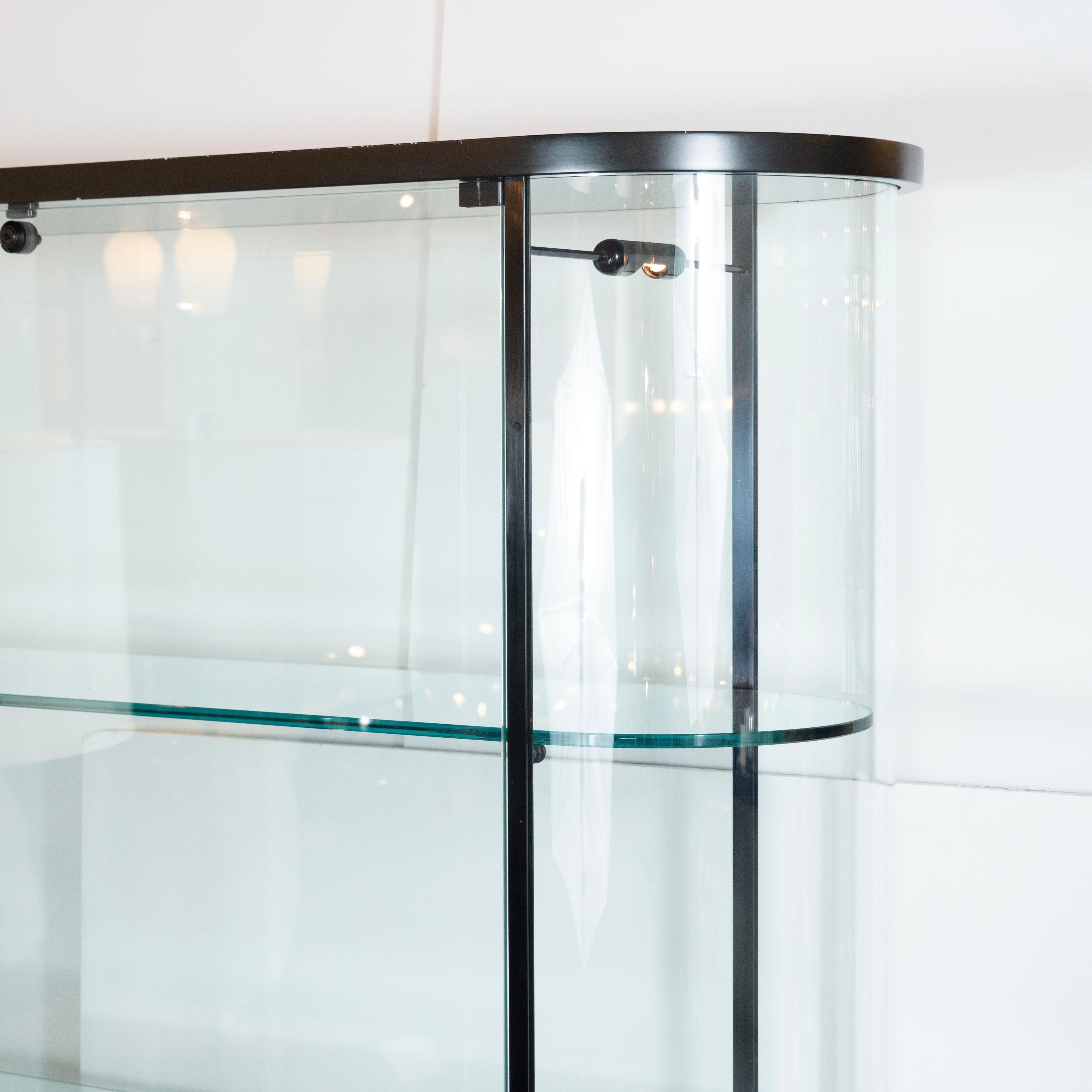 glass cabinet with lock and key