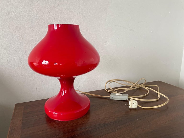 MidCentury Modern Glass Lamp by Stephane Tabery, 1960s For Sale at 1stDibs