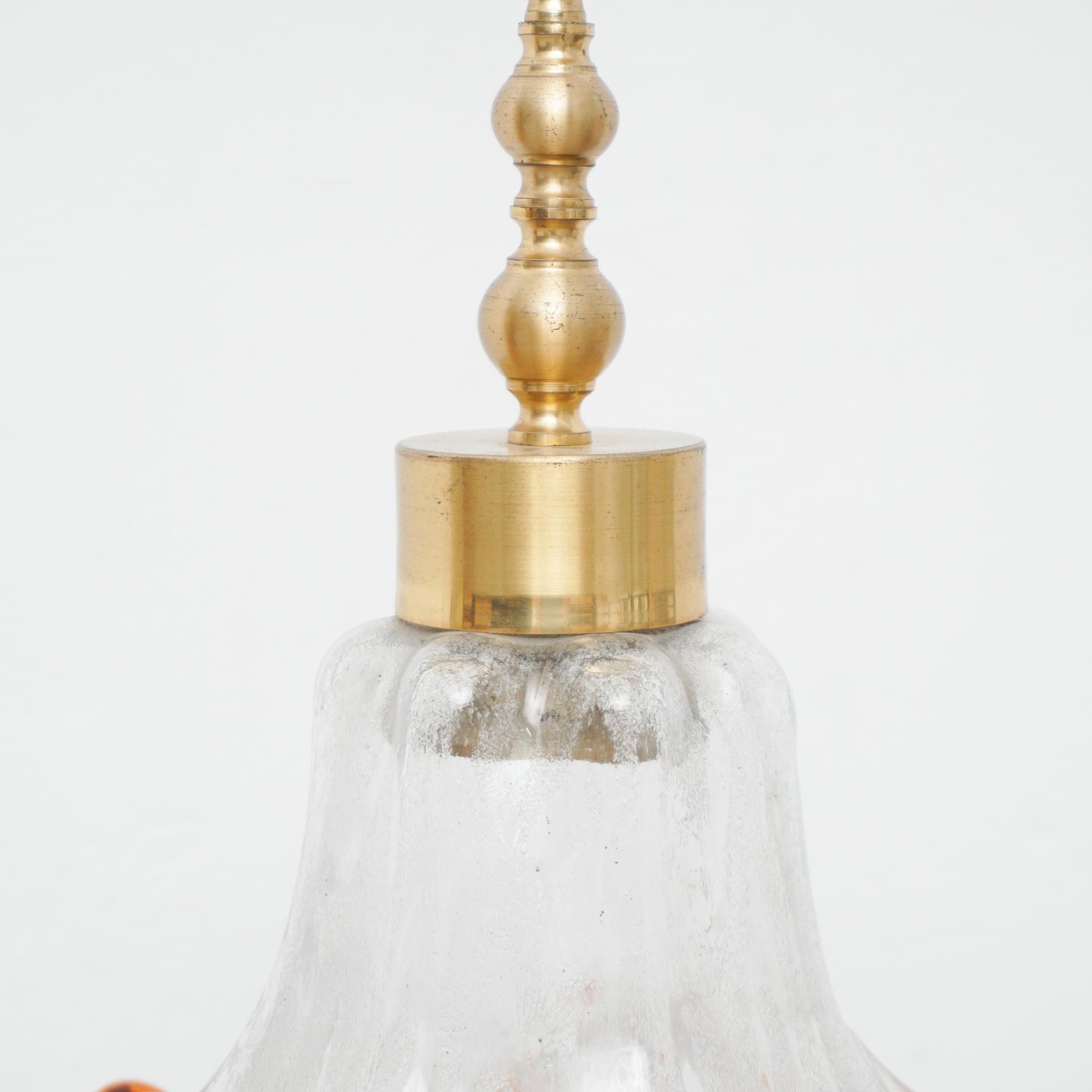 Mid-Century Modern Glass Pendant Lamp, circa 1960 1