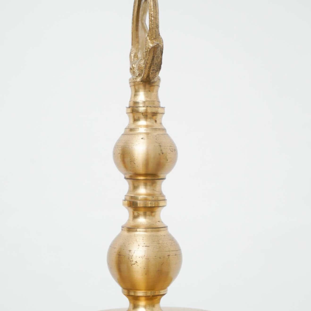Mid-Century Modern Glass Pendant Lamp, circa 1960 For Sale 4
