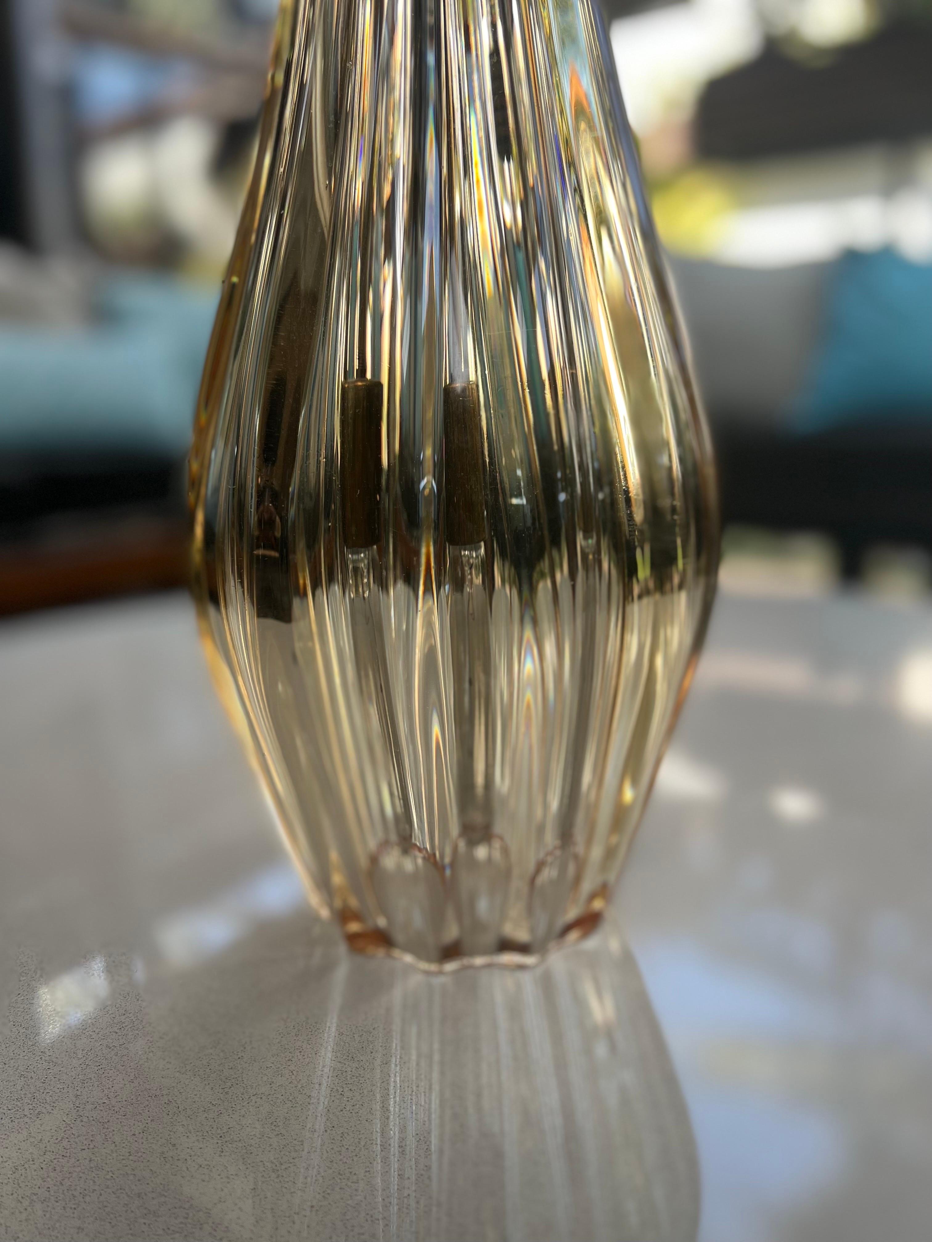Mid Century Modern Glas Pendelleuchte (Mexikanisch) im Angebot