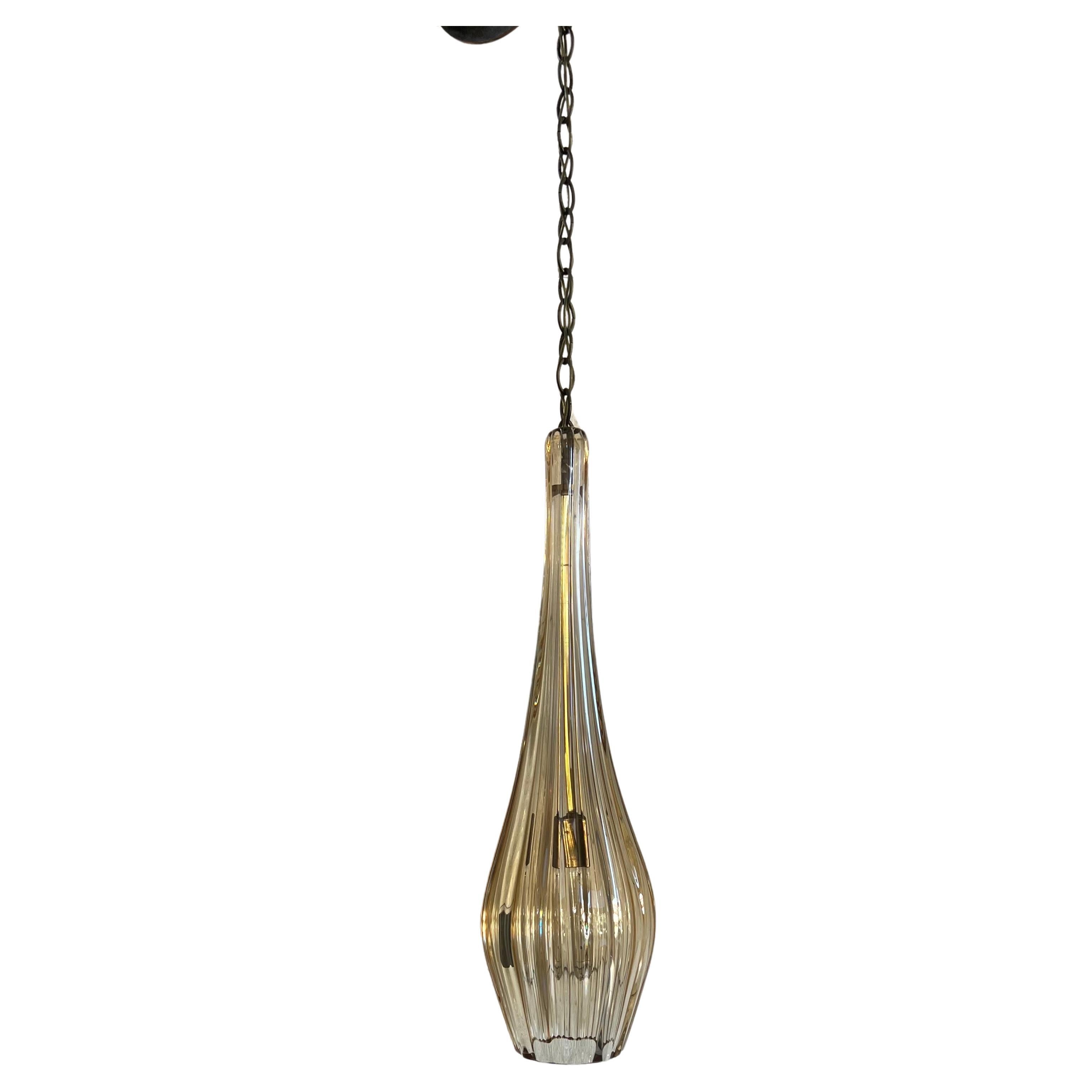 Mid Century Modern Glass Pendant Lamp