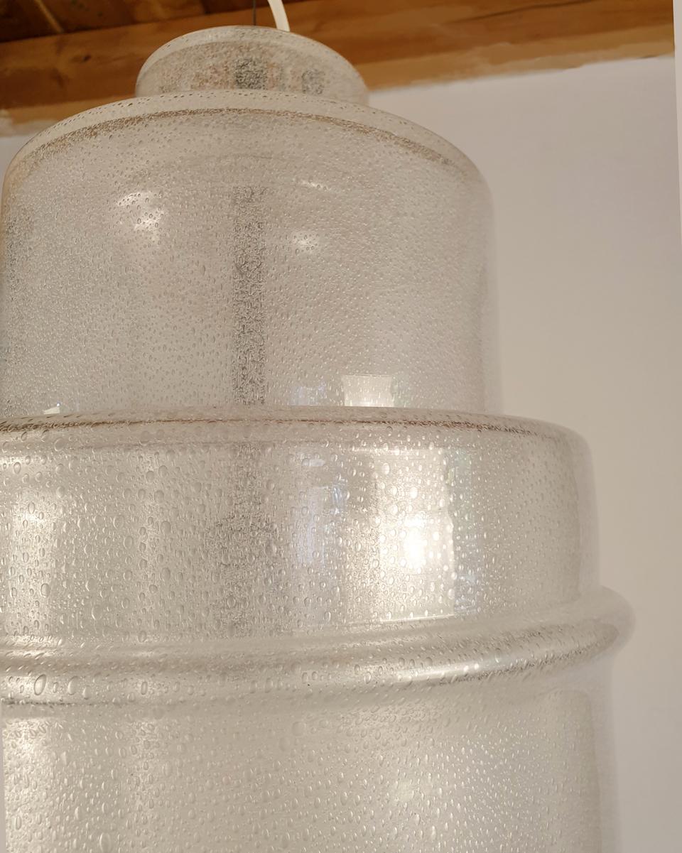 Mid-Century Modern Glass Pendant Light by Carlo Nason for Mazzega, Italy, 1970s 5