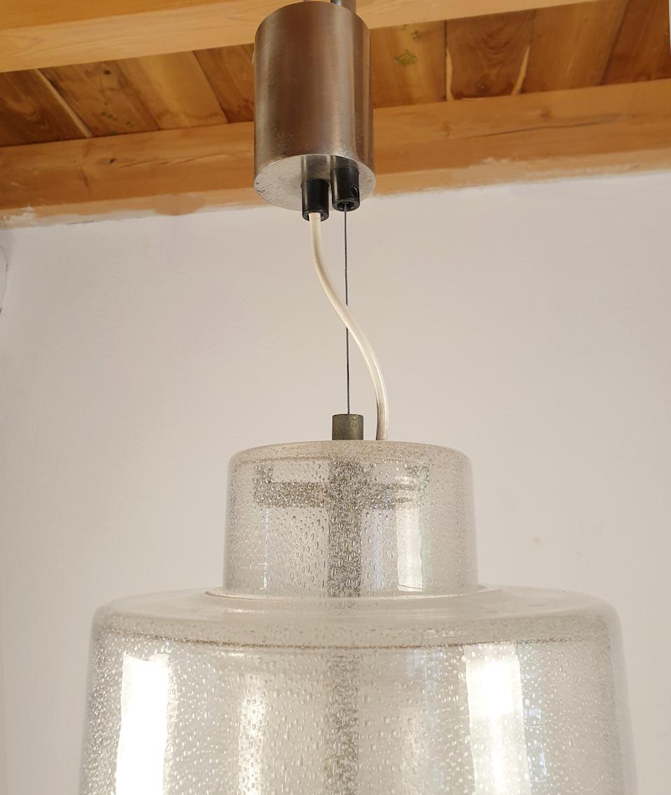 Mid-Century Modern Glass Pendant Light by Carlo Nason for Mazzega, Italy, 1970s 3