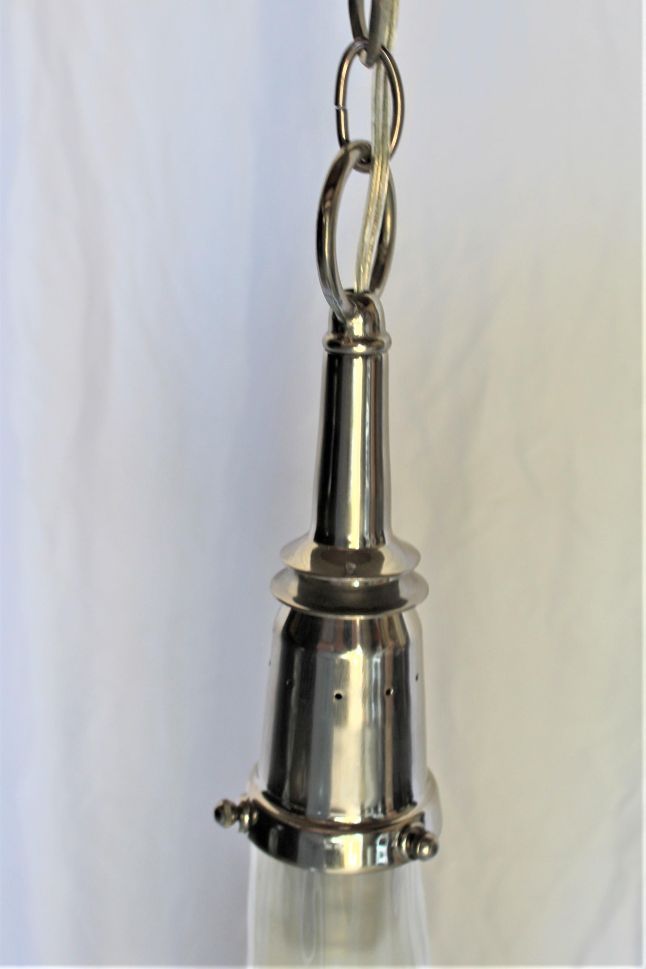 Italian Mid-Century Modern Glass Pendant Murano Gold For Sale
