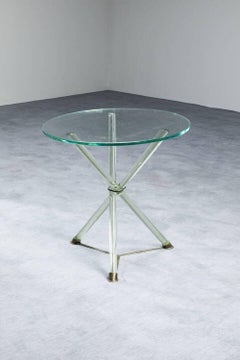 Mid-Century Modern Glass Round Table by Seguso, Italy