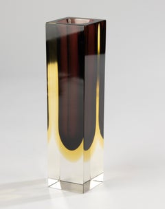 Mid-Century Modern Glass Sommerso Vase - Flavio Poli
