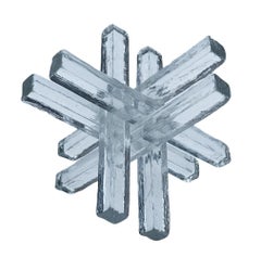 Mid Century Modern Glass Star Table Sculpture after Murano