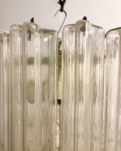 Mid-Century Modern Glass Suspension, Italy, 1970s