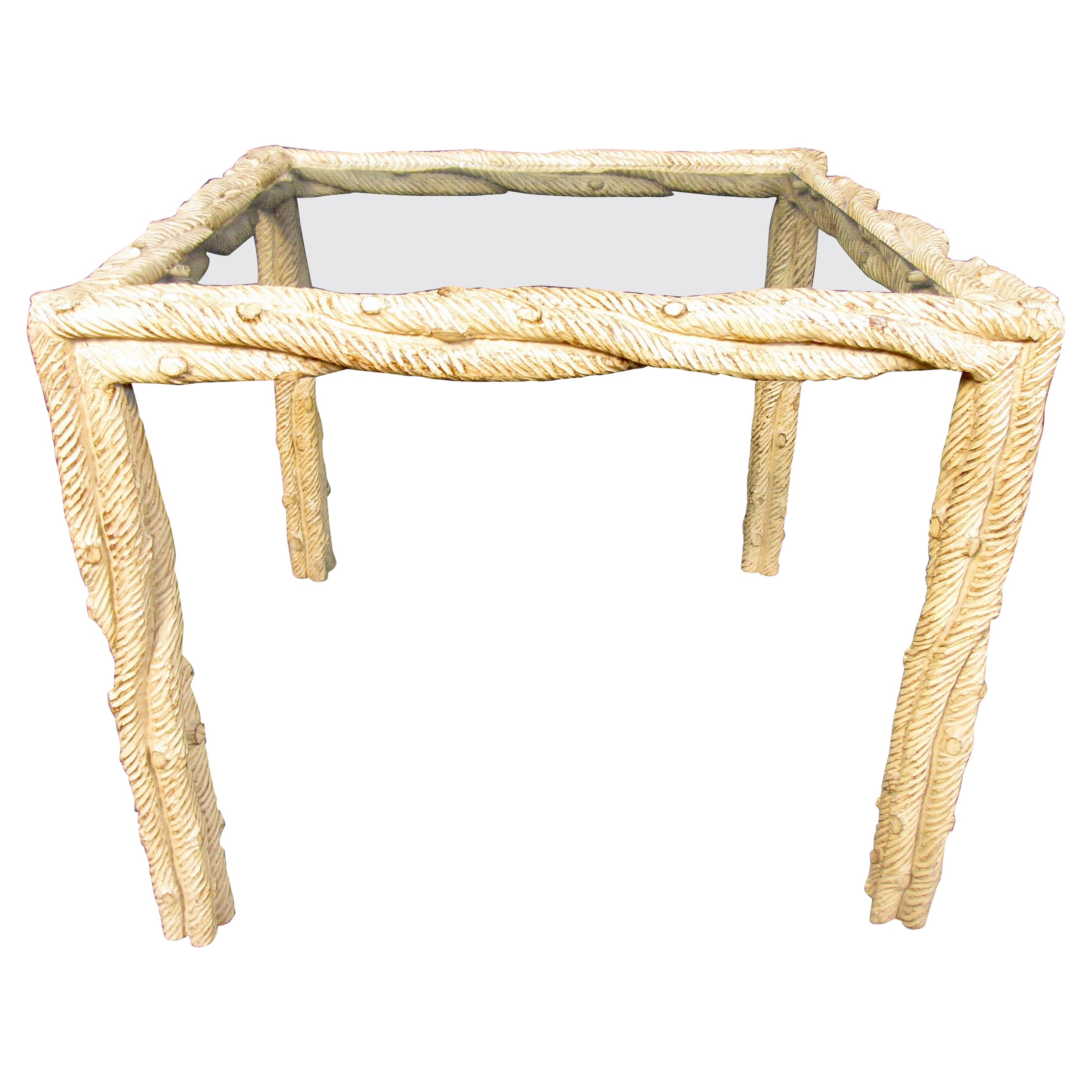Table en verre moderne du milieu du siècle dernier