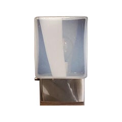 Lámpara de mesa de cristal moderna de mediados de siglo, estilo Carlo Nason, años 60