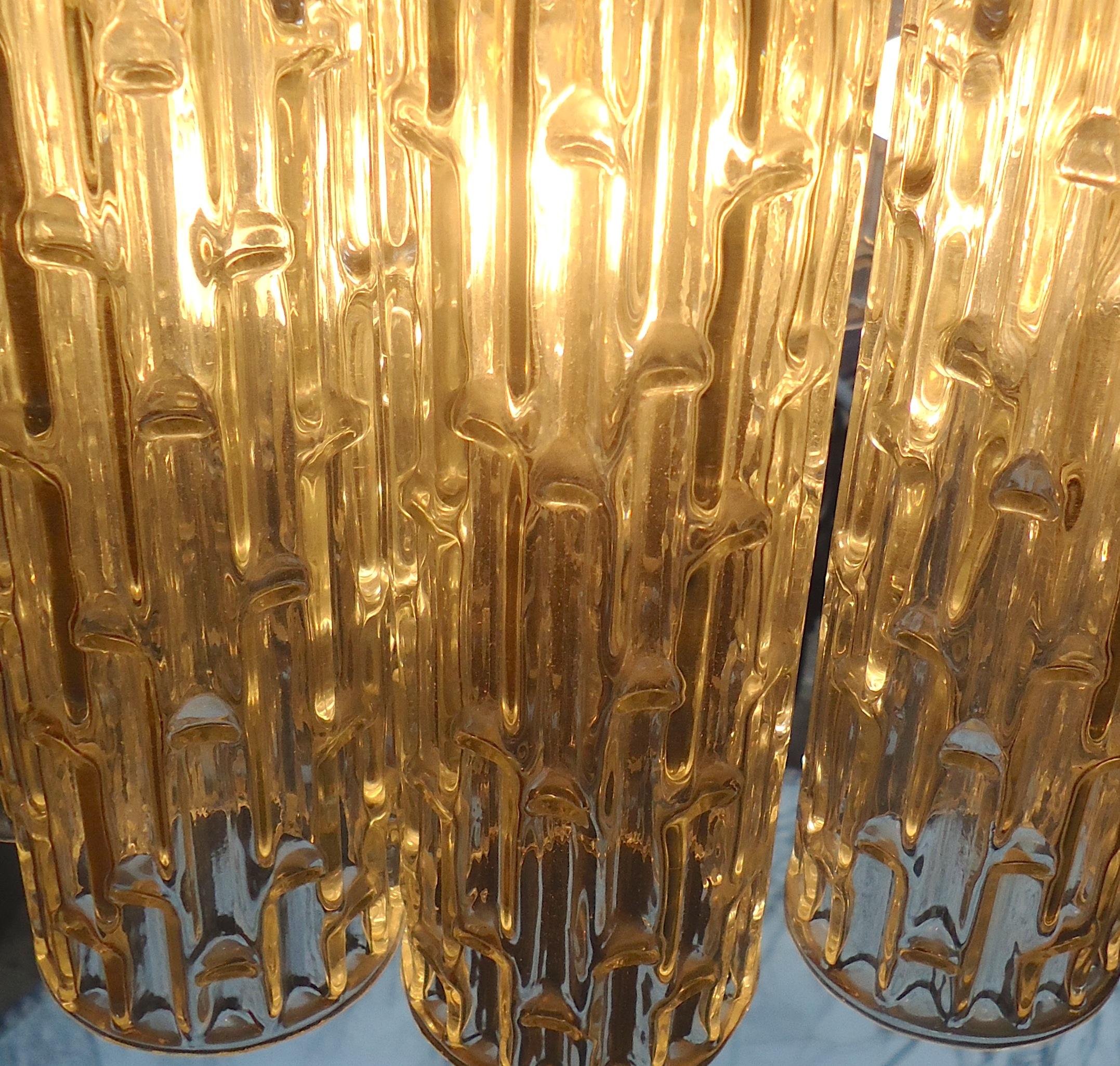 Lampe de bureau en verre moderne du milieu du siècle dernier Bon état - En vente à Brooklyn, NY