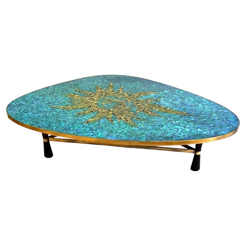 Carved Half Shell with Pearl Coffee Table at 1stDibs | shell coffee ...