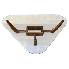 Mid-Century Modern Glass Top Coffee Table in the Adrian Pearsall Style. C 1960s