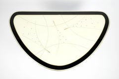 Mid-Century Modern Glass Tripod Table, 1950s
