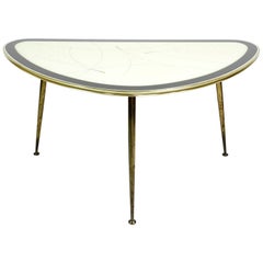 Mid-Century Modern Glass Tripod Table, 1950s