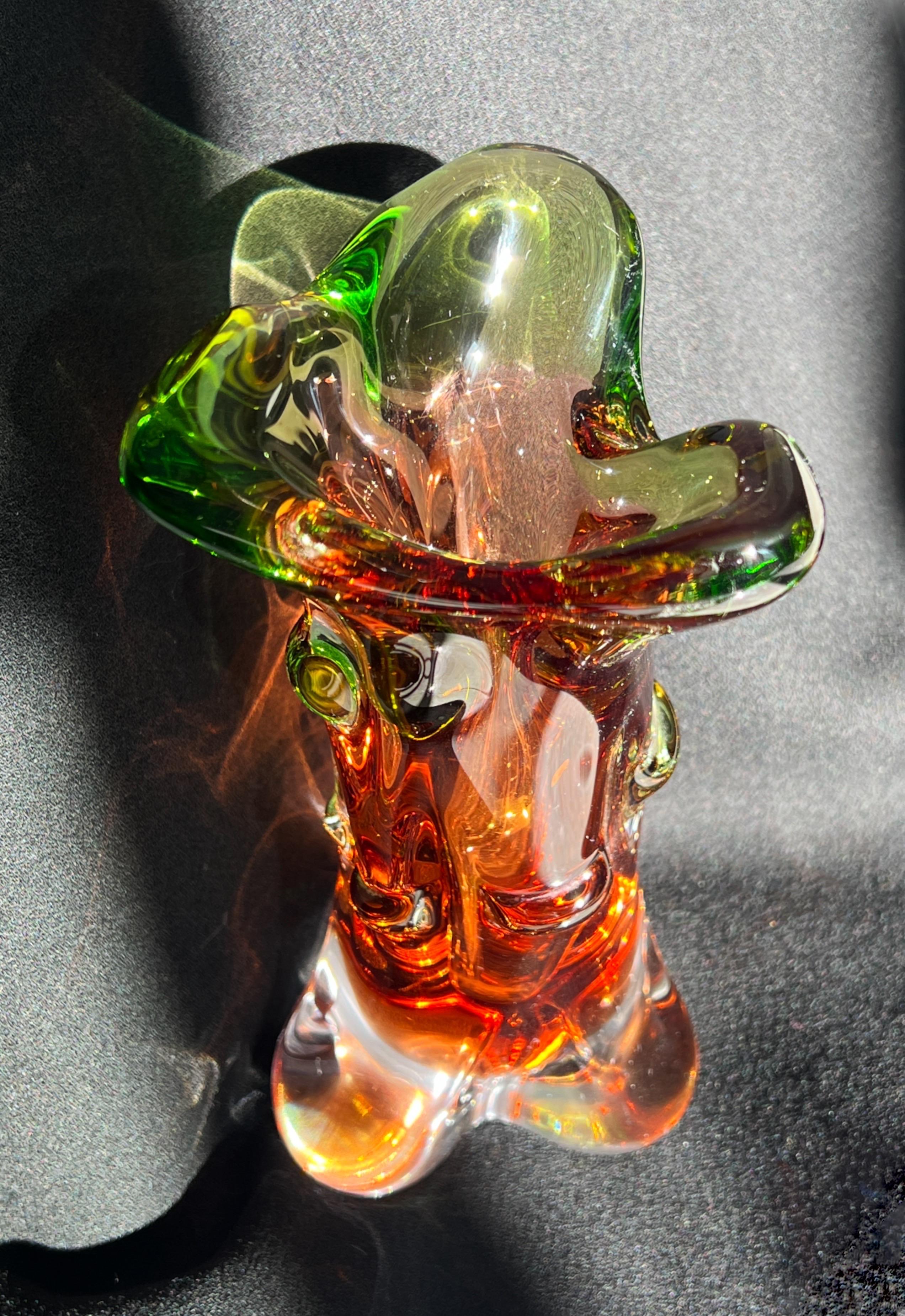 Vaso in vetro di metà secolo moderno di František Zemek per Glass Factory Mstisov in vendita 4