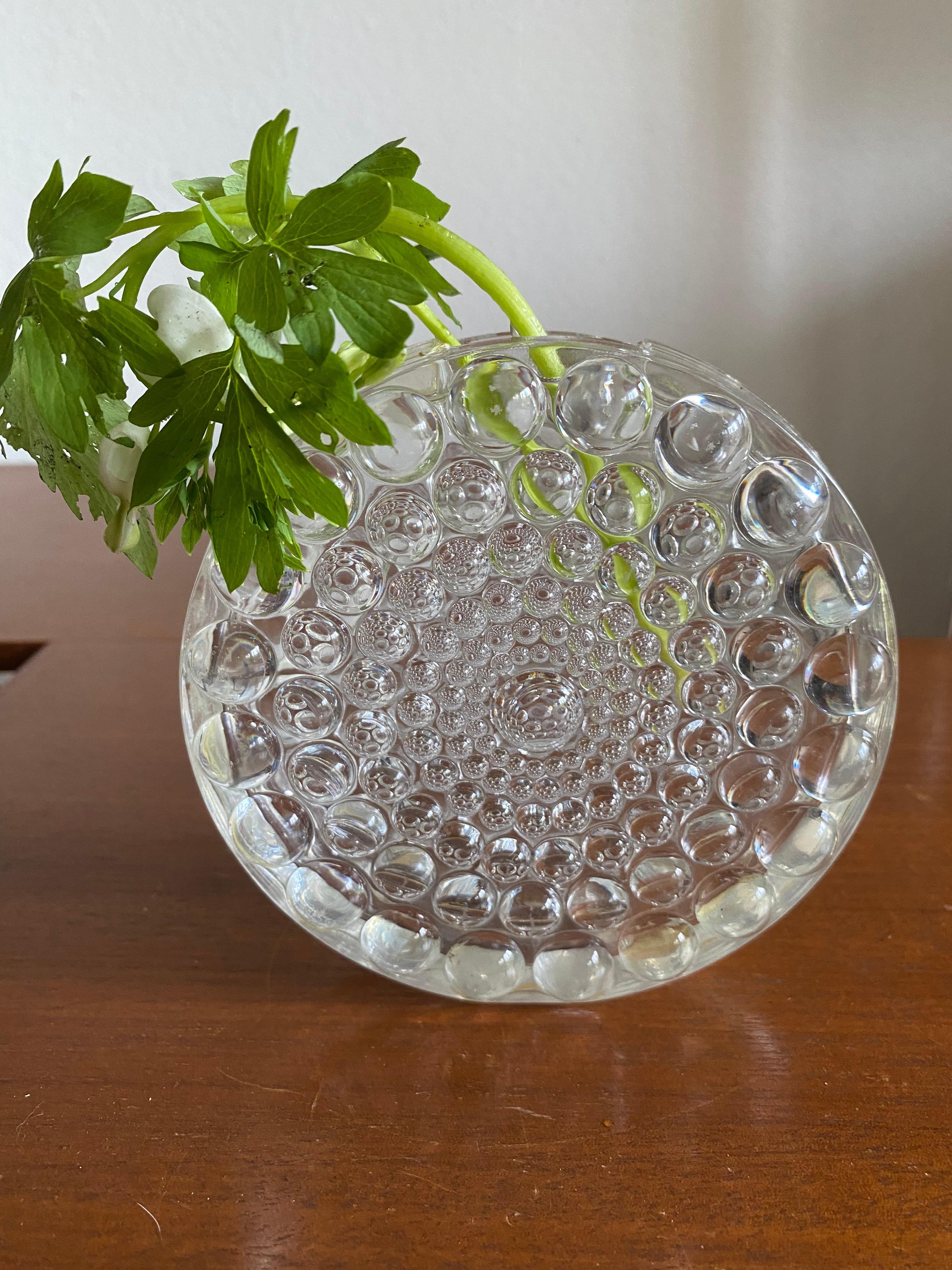 Vaso di vetro moderno di metà secolo per Beyer Glass In condizioni buone in vendita a Waddinxveen, ZH