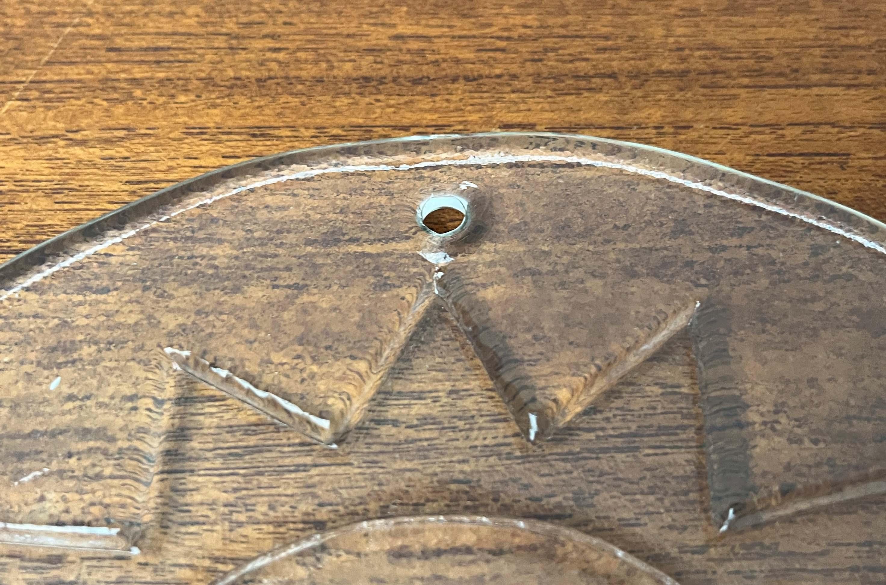 Moderner Wandteller aus Glas aus der Mitte des Jahrhunderts, Humppila, Finnland, 1960er Jahre im Angebot 1