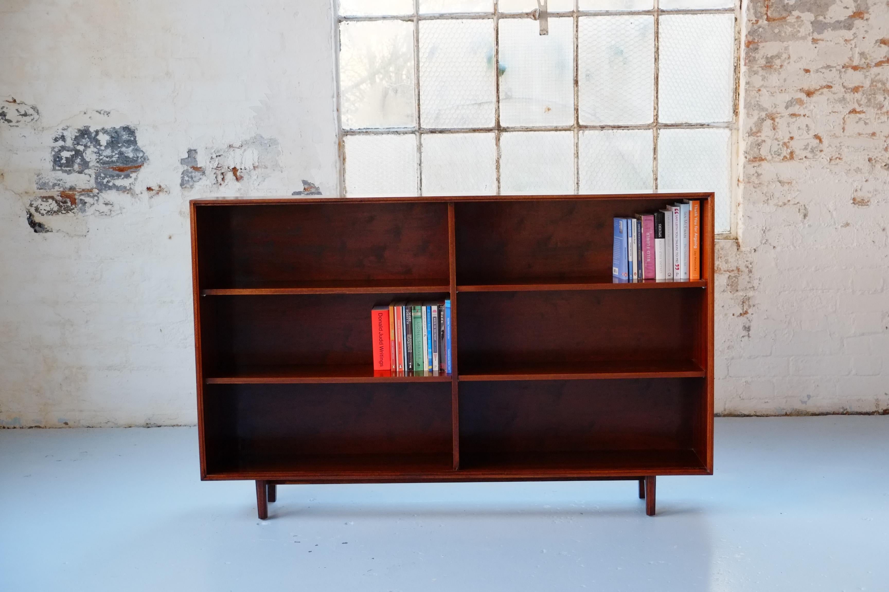 Mid-Century Modern Mid-century Modern Sliding Glass Door Bookcase Cabinet by Robert Heritage