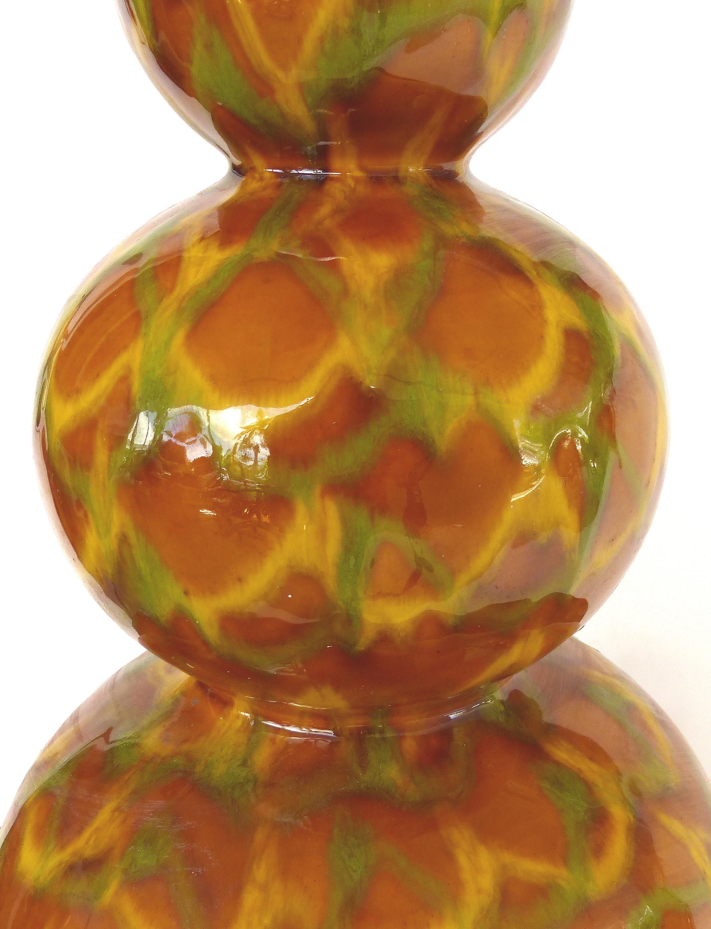Metal Mid-Century Modern Glazed Ceramic Table Lamps