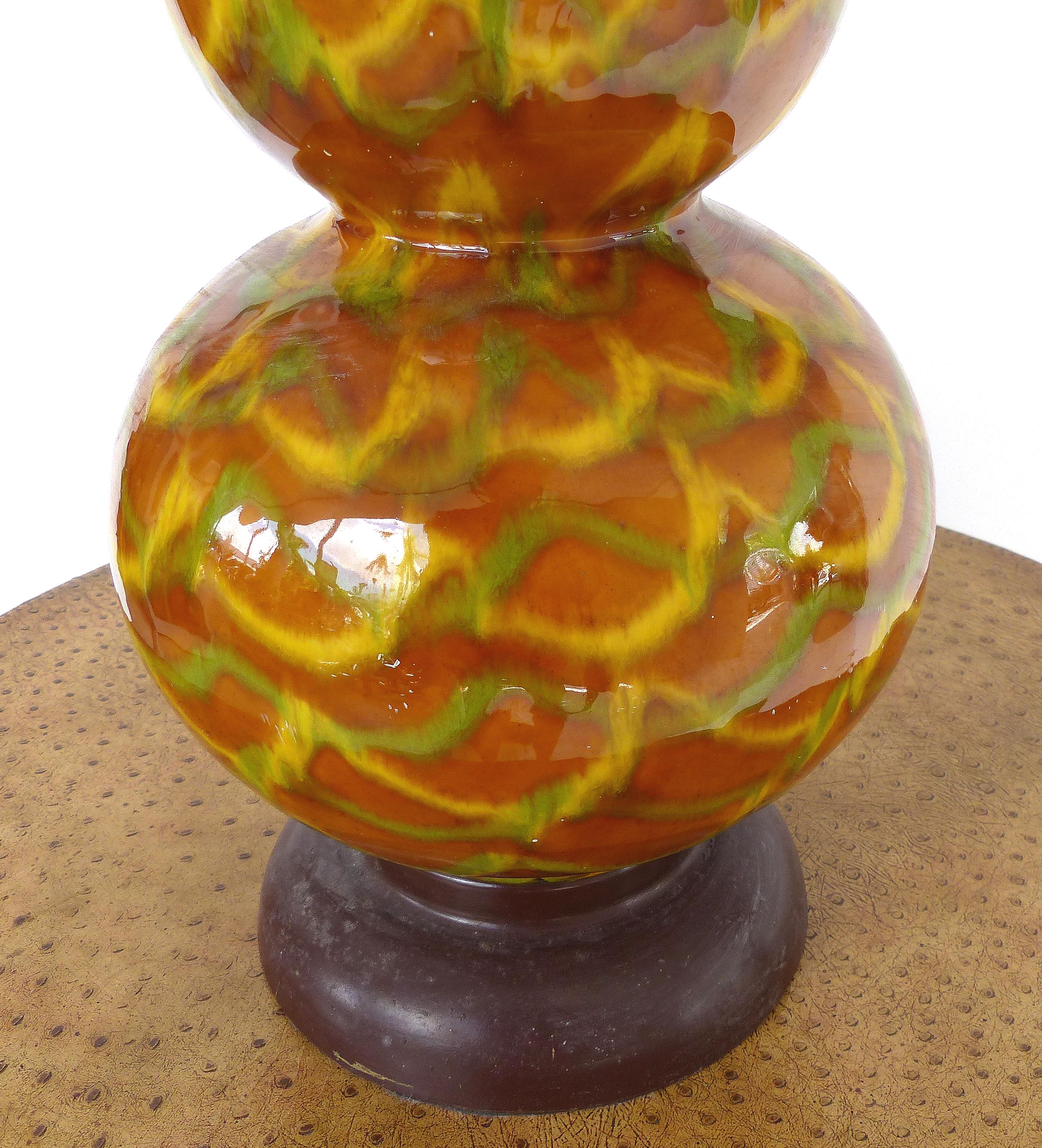 Mid-Century Modern Glazed Ceramic Table Lamps 1