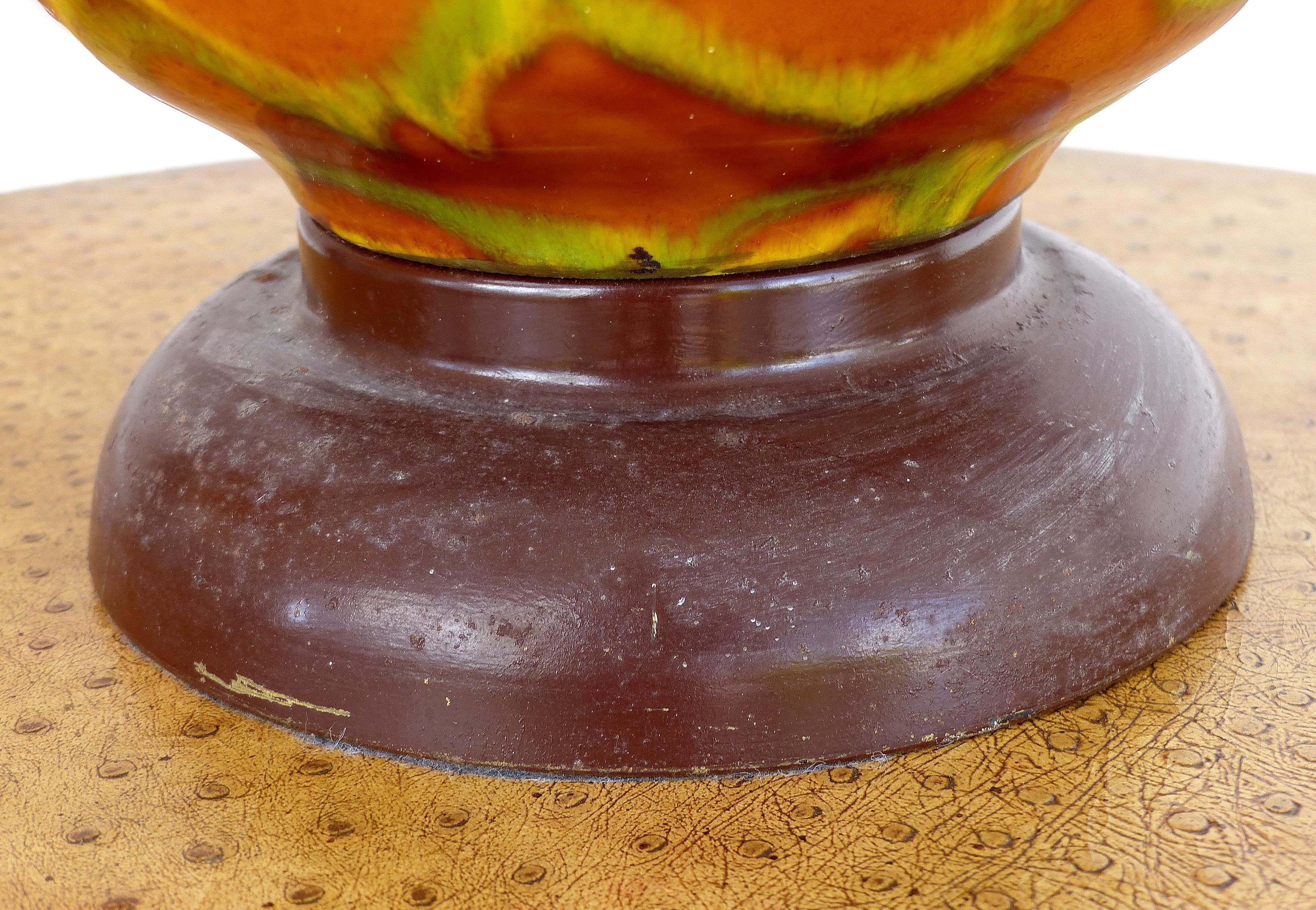 Mid-Century Modern Glazed Ceramic Table Lamps 2