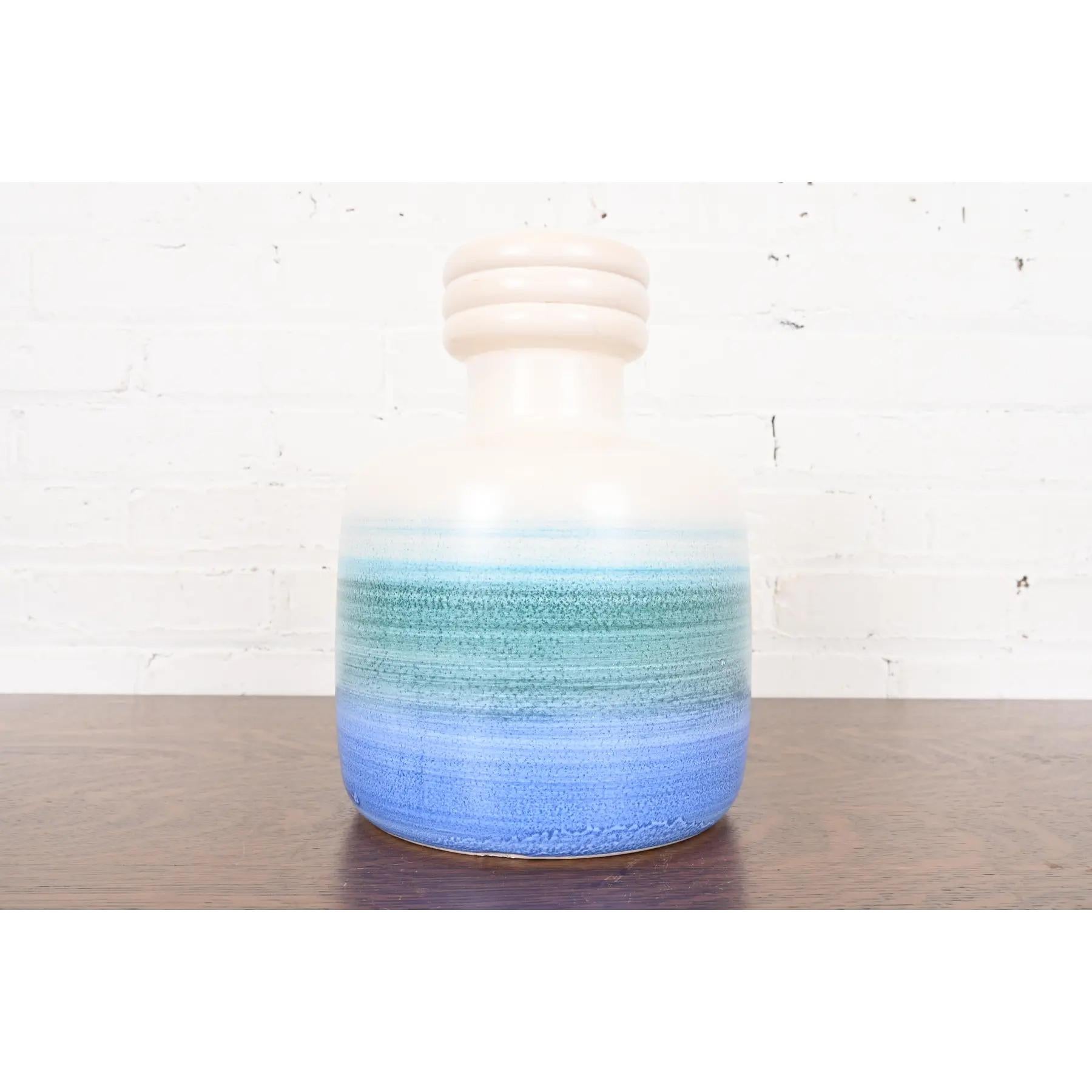 Israeli Mid-Century Modern Glazed Ceramic Vase by Beit Hayotser For Sale