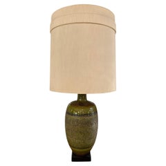 Mid Century Modern Glazed Pottery Table Lamp