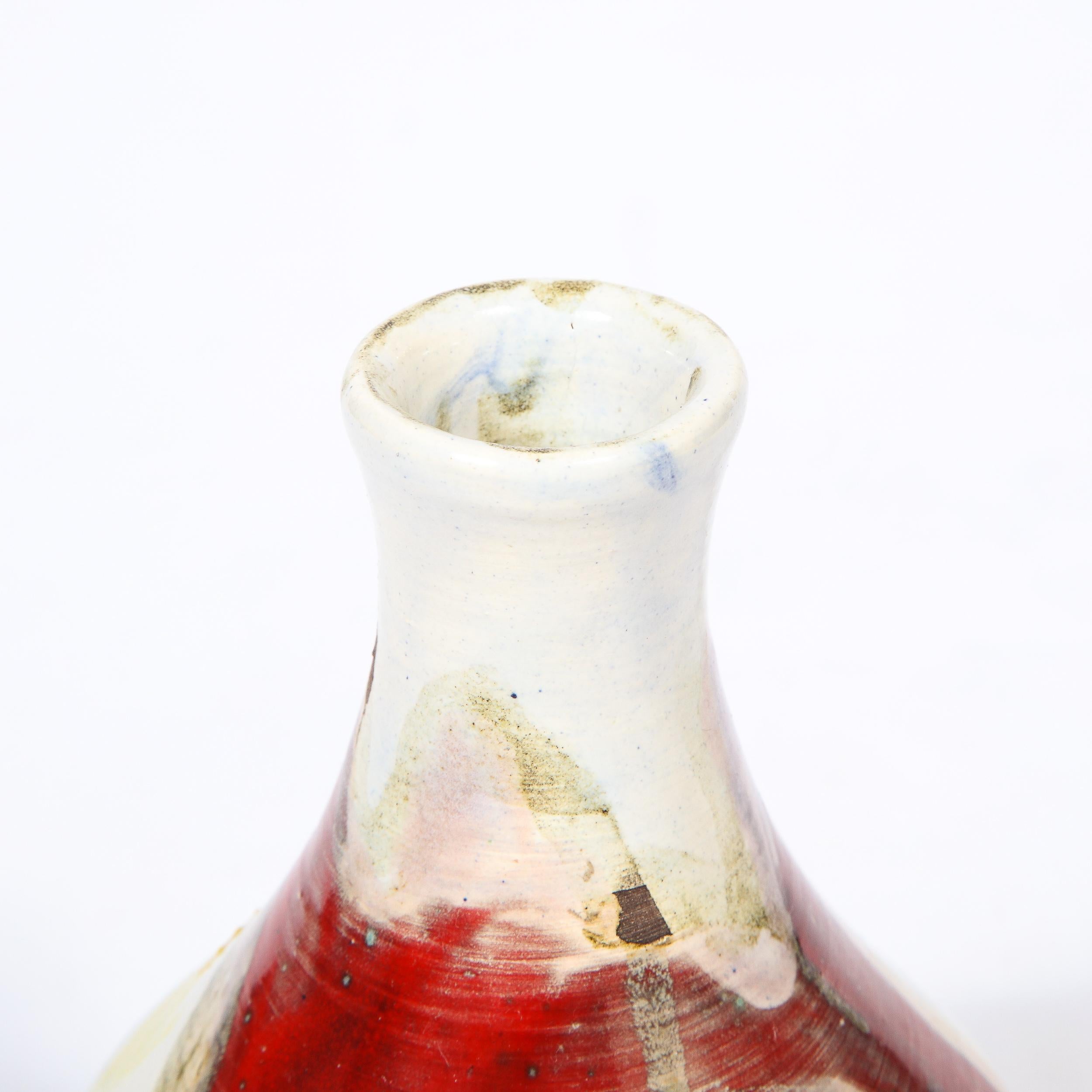 Mid-Century Modern Glazed Pottery Vase by Jean Mégard '1925-2015' For Sale 1