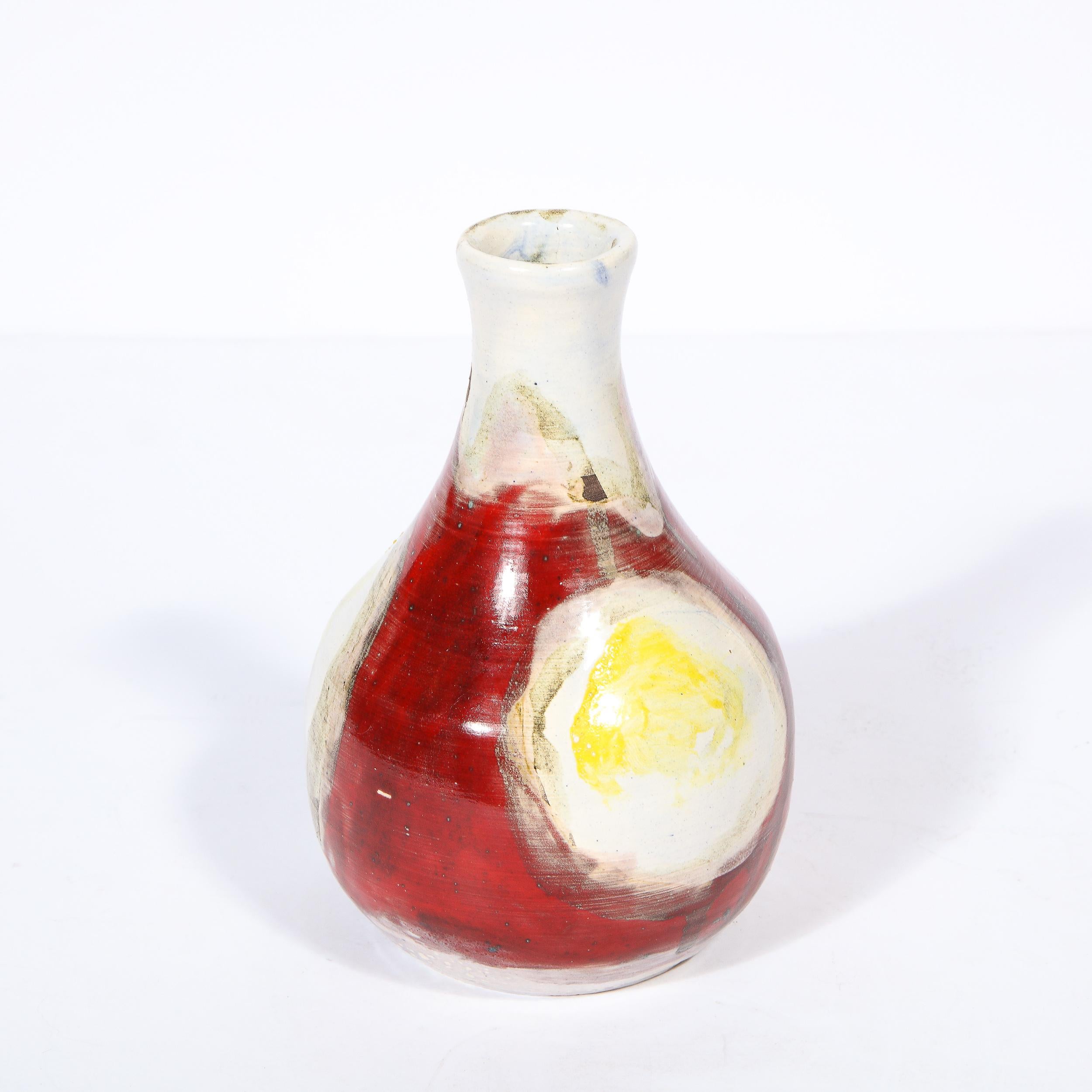 Mid-Century Modern Glazed Pottery Vase by Jean Mégard '1925-2015' For Sale 3