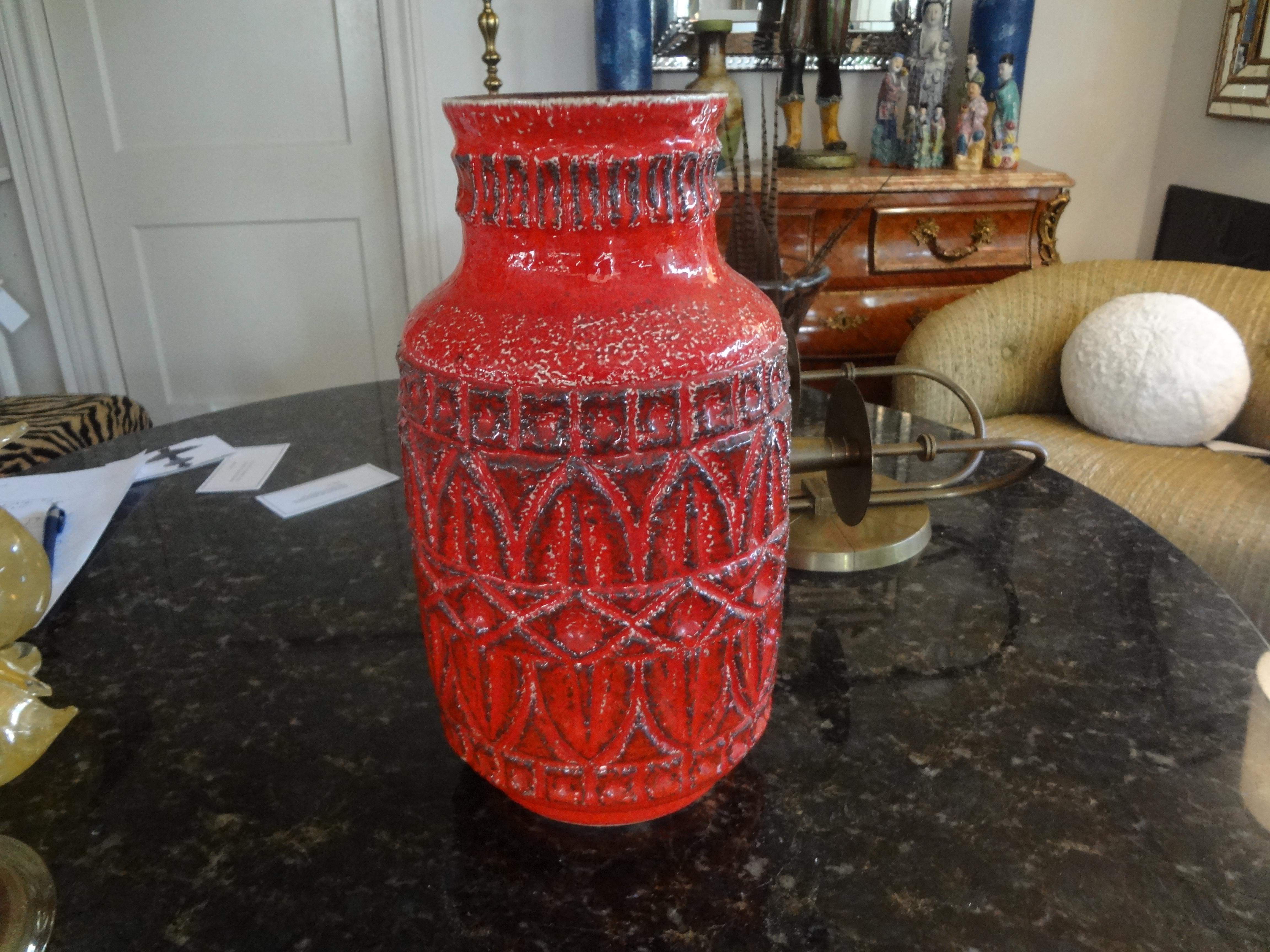 Mid-Century moderno Vaso in ceramica smaltata moderno di metà secolo in vendita