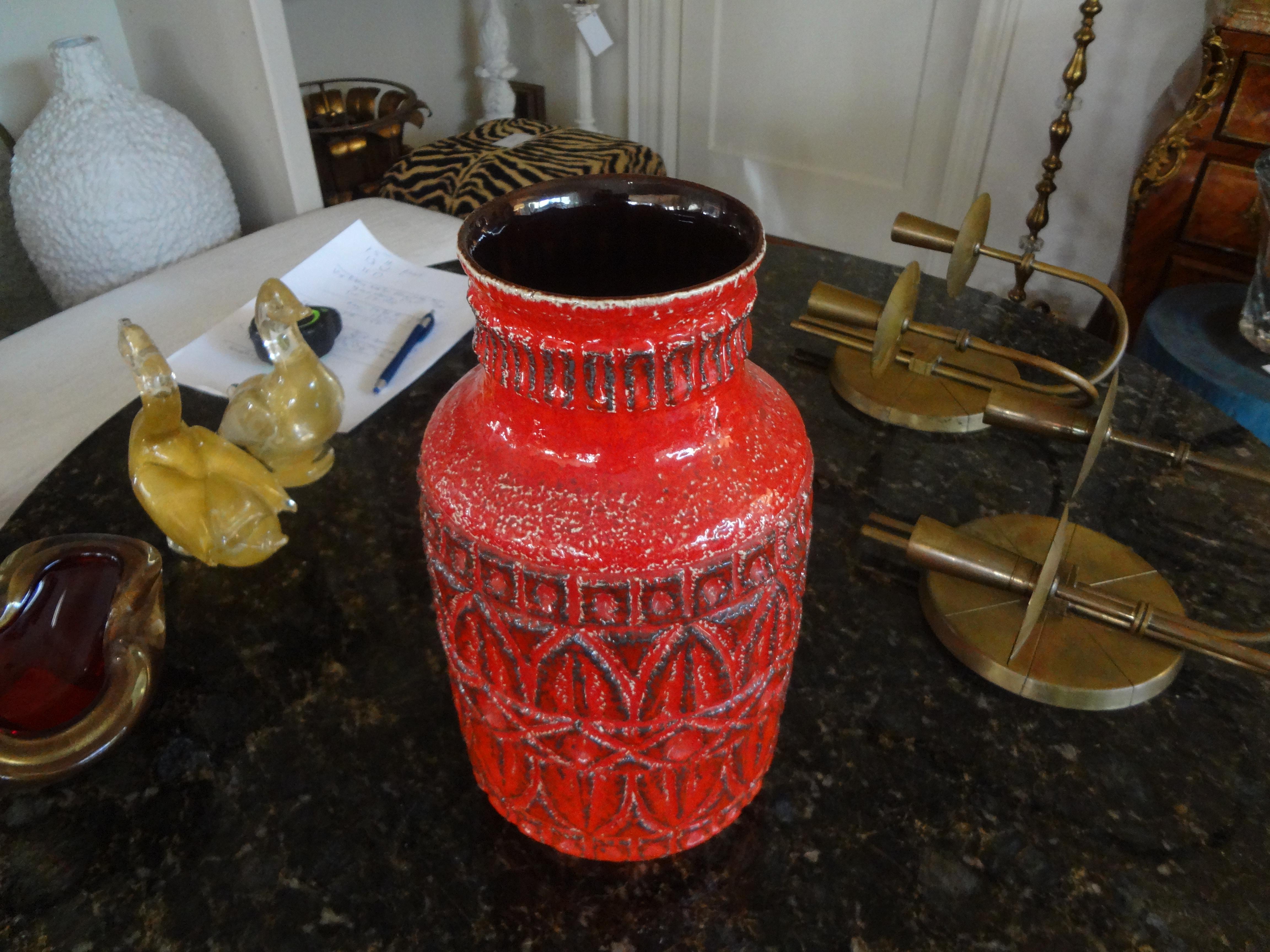 Mid-Century Modern Glazed Pottery Vase For Sale 1