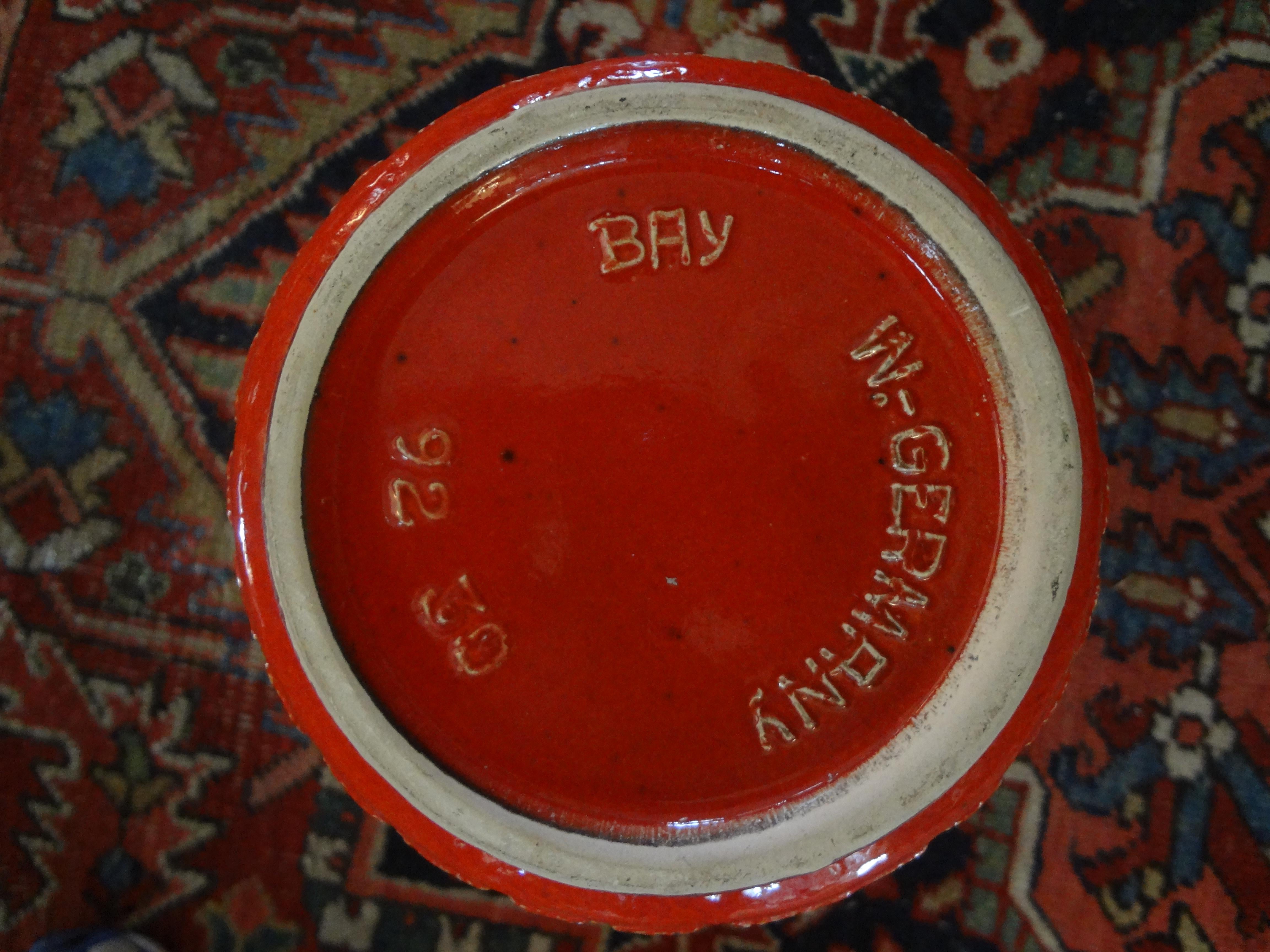 Vaso in ceramica smaltata moderno di metà secolo in vendita 1